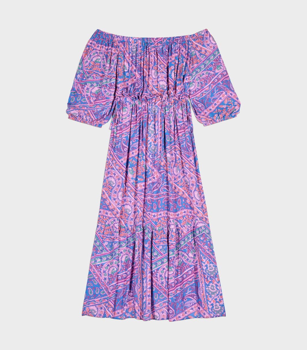 Ba&Sh - Faga Off-Shoulder Midi Dress - Image 5