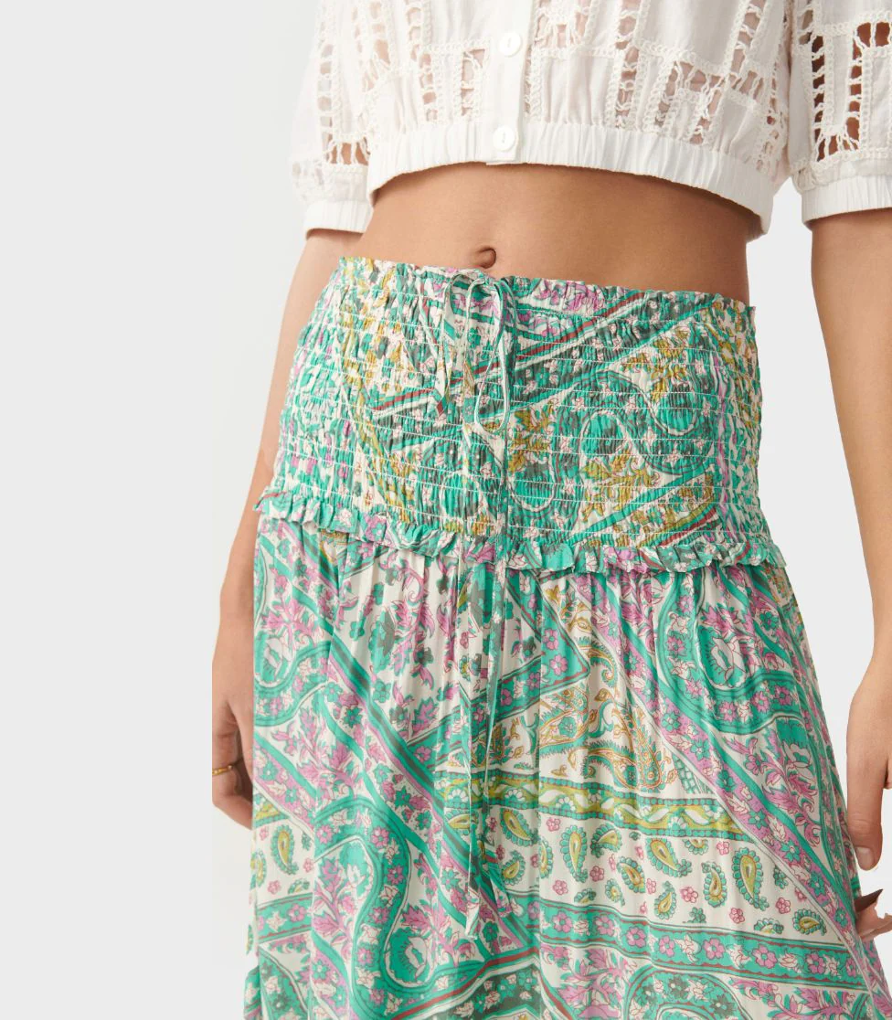 Ba&Sh -Graphic-Print Halterneck Midi Dress And Maxi Skirt - Image 10