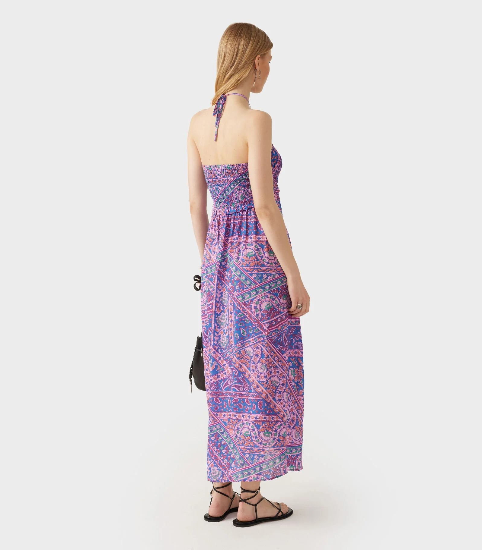 Ba&Sh -Graphic-Print Halterneck Midi Dress And Maxi Skirt - Image 6