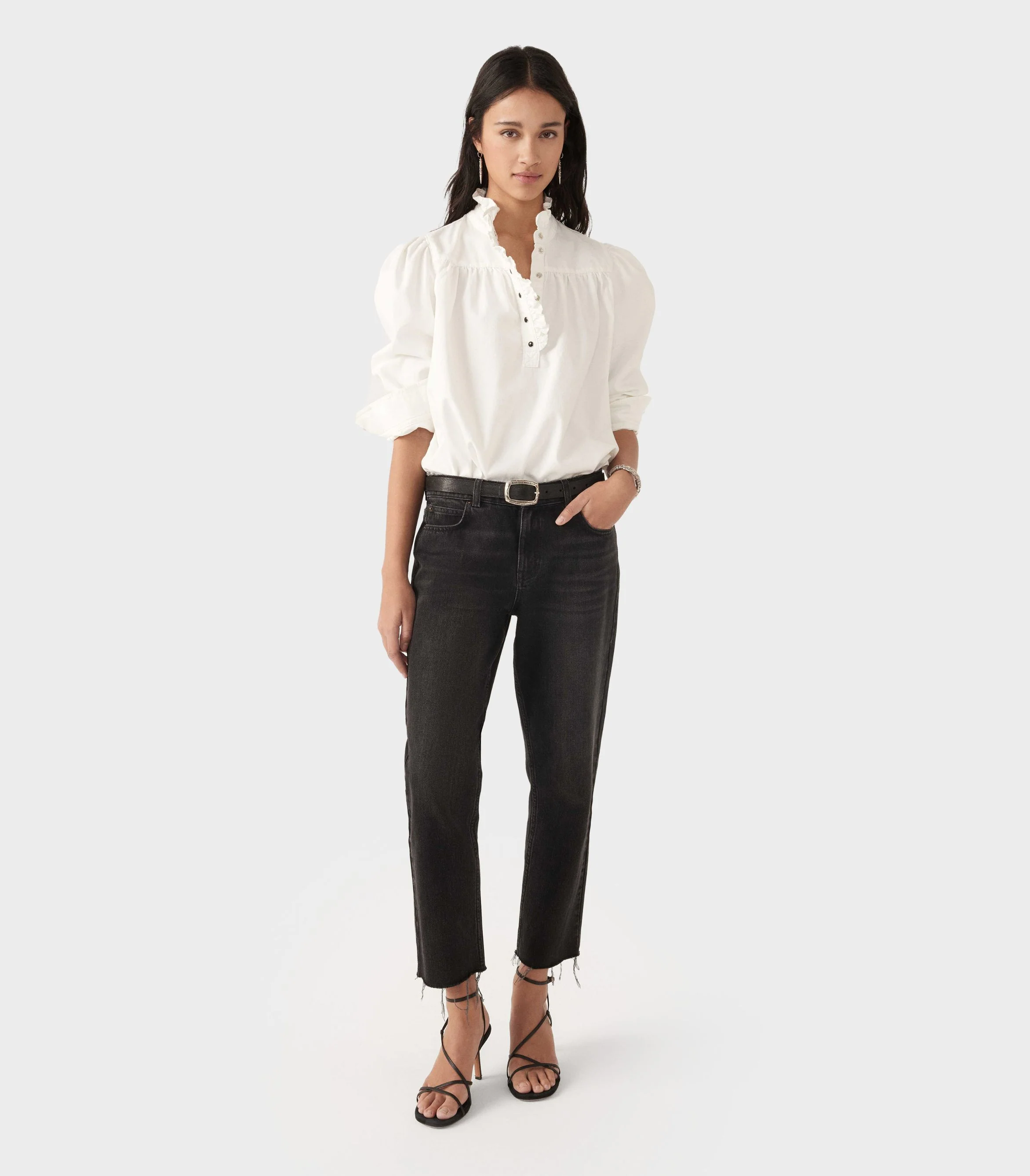 Ba&Sh - Omilac Ruffle-Trim Cotton Blouse - Image 6