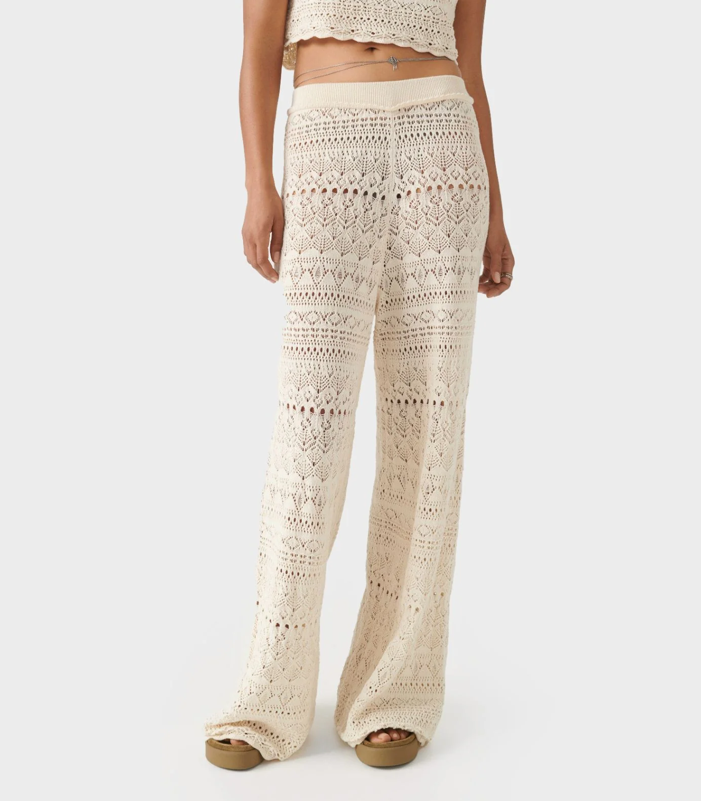 Ba&Sh -Patches Crocheted Trousers - Image 4