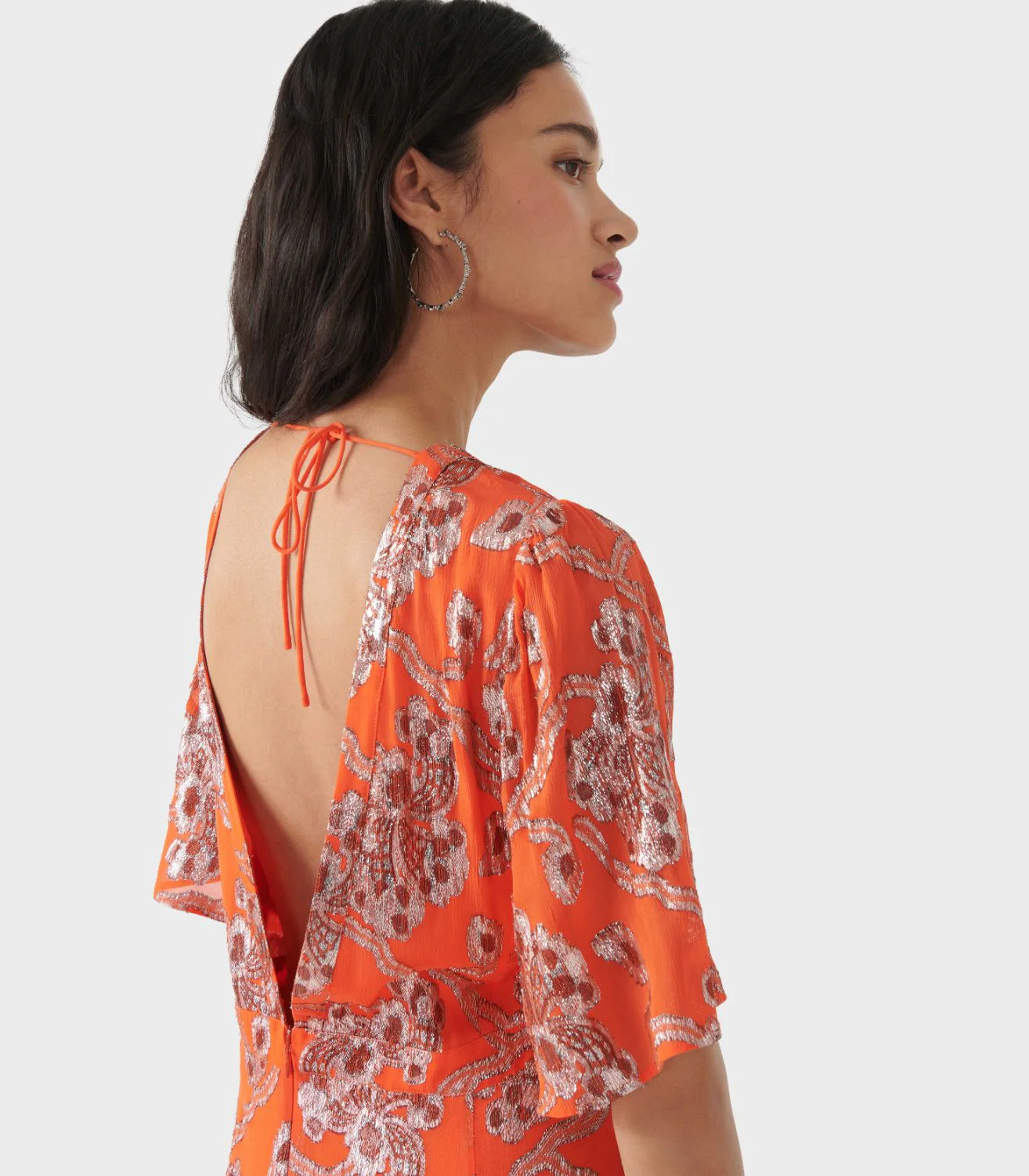 Ba&Sh -Metallic Floral Embroidered Maxi Dress - Image 3