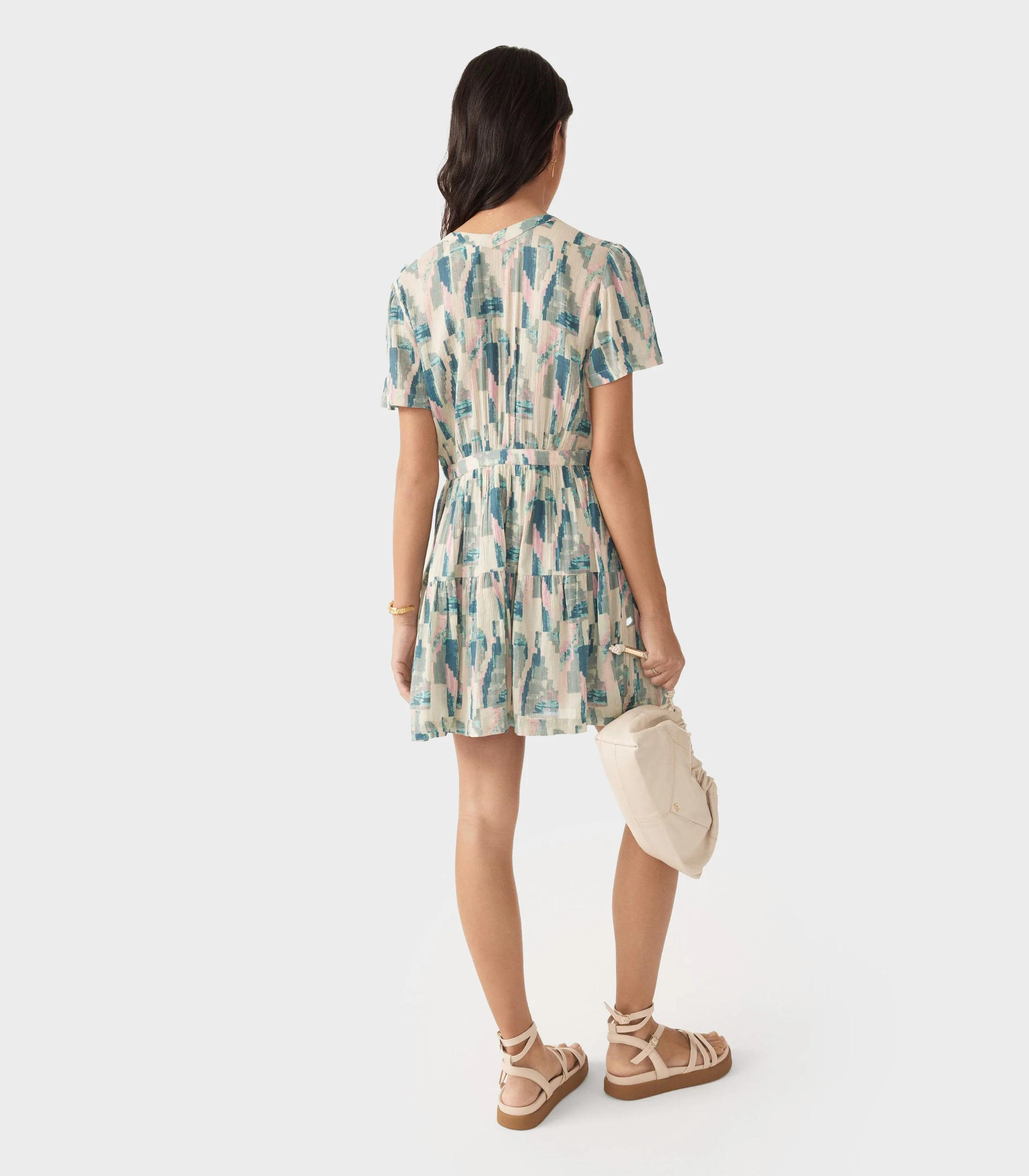 Ba&Sh -Talita Abstract-Print Mini Dress - Image 4
