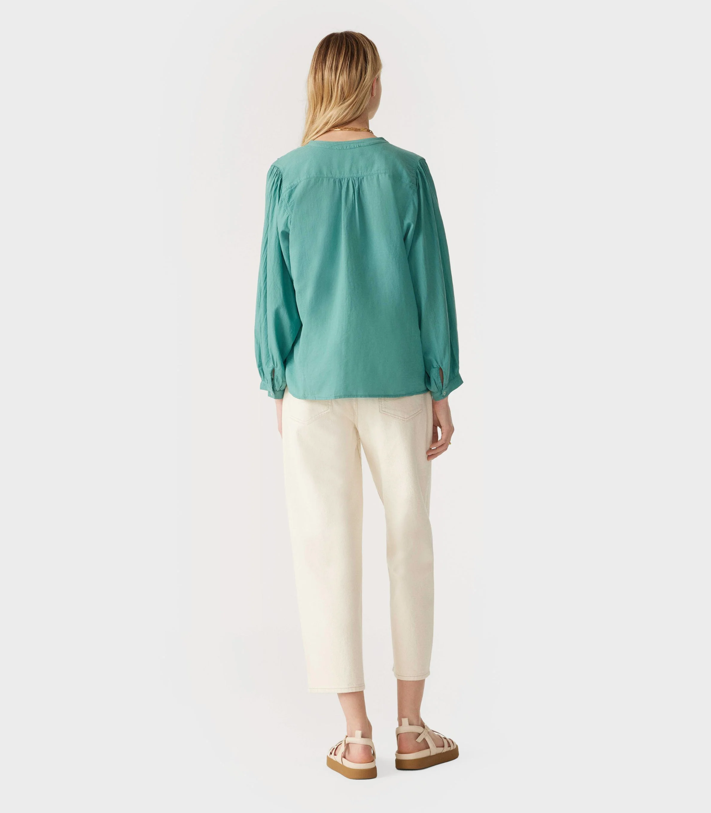 Ba&Sh - Tempera Striped Cotton Blouse - Image 4