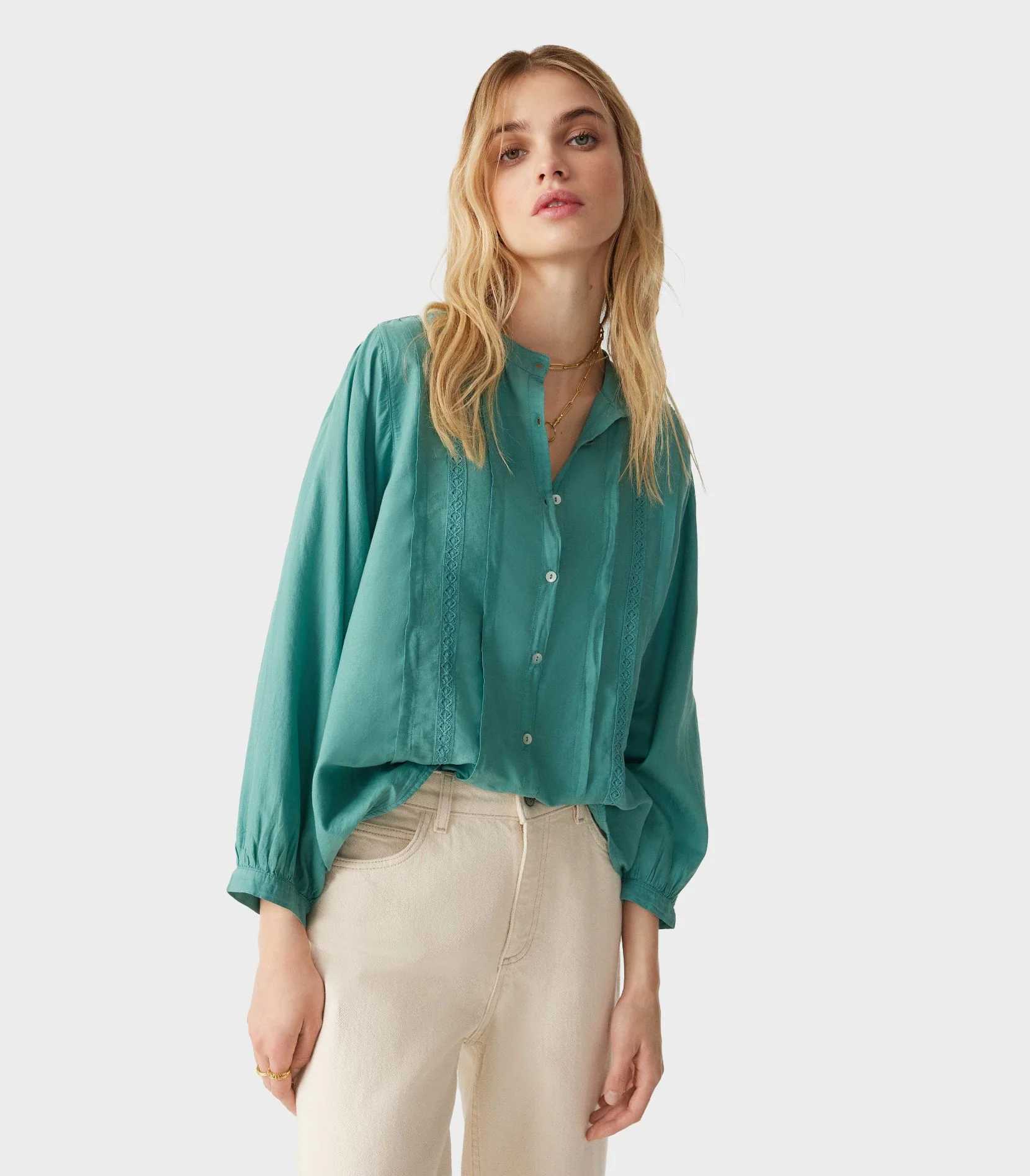Ba&Sh - Tempera Striped Cotton Blouse - Image 5