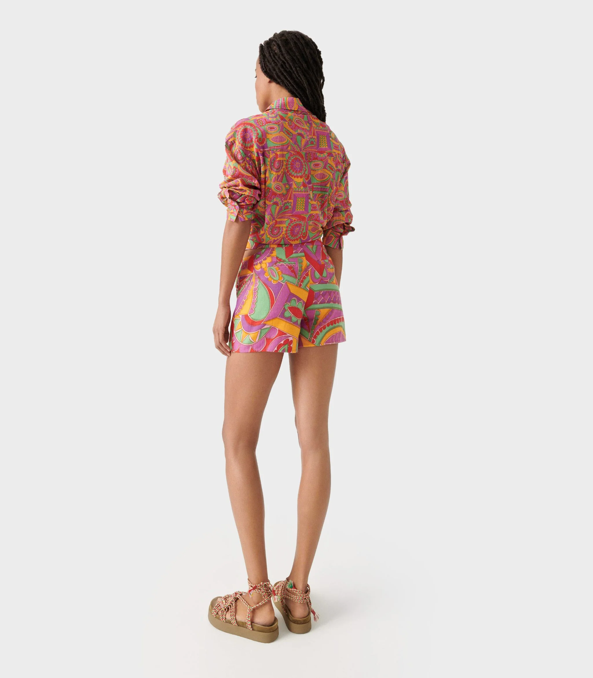 Ba&Sh -  Graphic-Print Shorts - Image 4