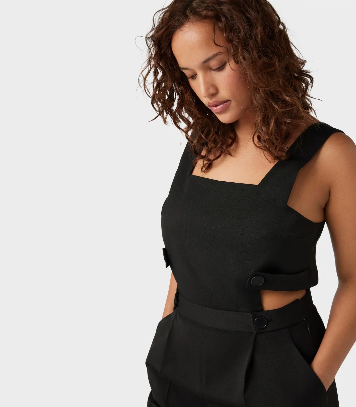 Ba&Sh - Square-Neck Straight-Leg Jumpsuit - Image 3