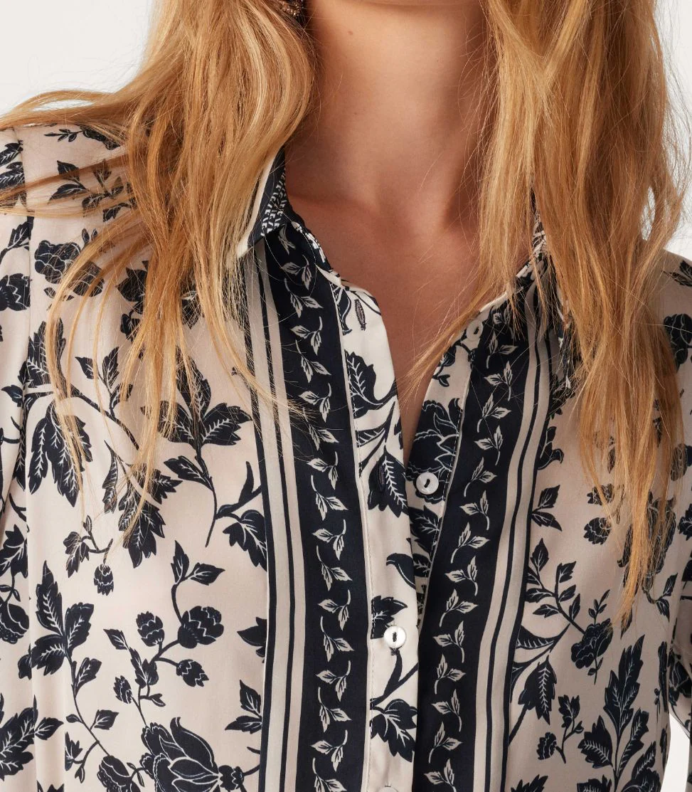 Ba&Sh - Botanical-Print Long-Sleeve Shirt - Image 4