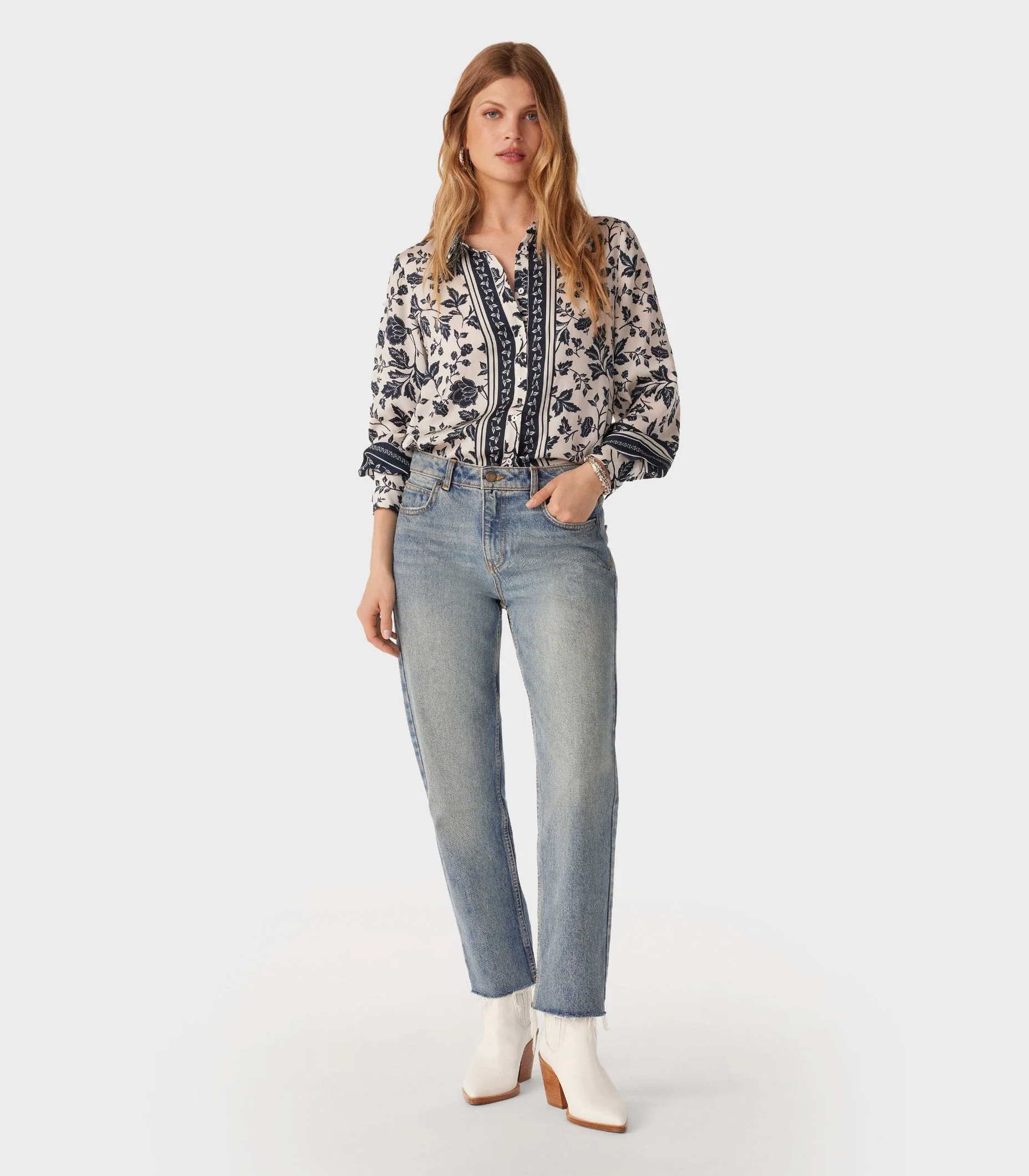 Ba&Sh - Botanical-Print Long-Sleeve Shirt - Image 7