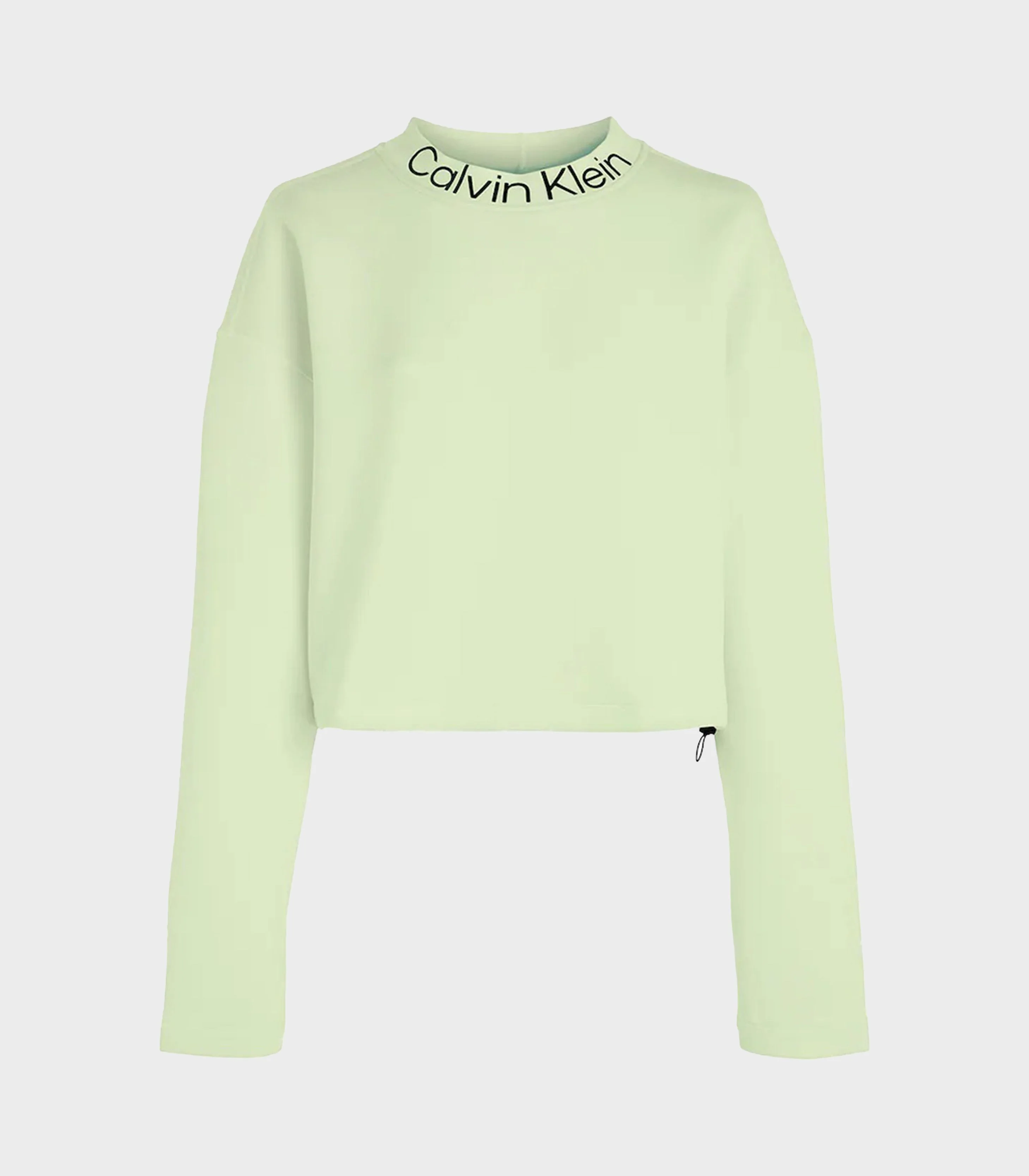 Calvin Klein -Cropped Mock Neck Logo Top - Image 6