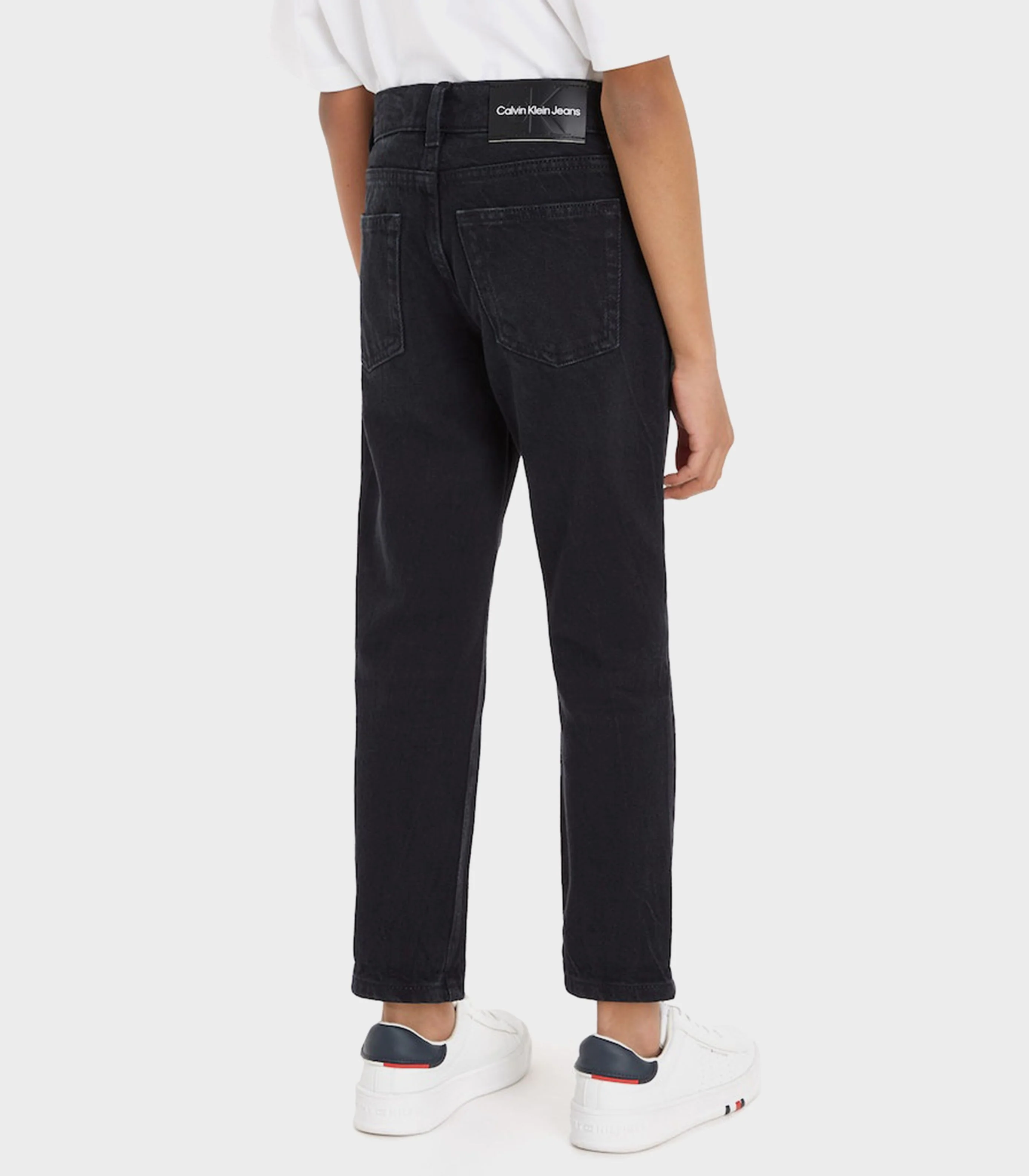 Calvin Klein  - Boys - Black Wash Dad Jeans - Image 3