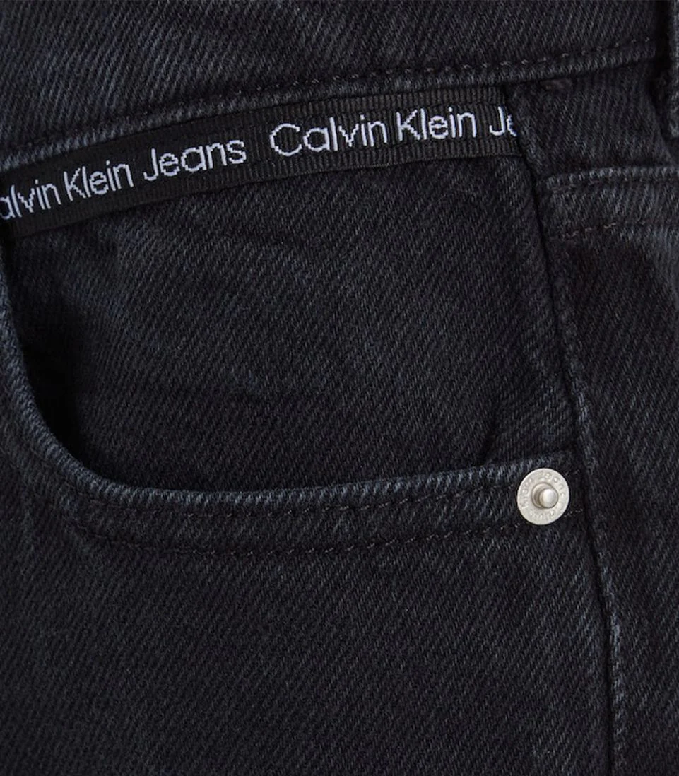Calvin Klein  - Boys - Black Wash Dad Jeans - Image 4