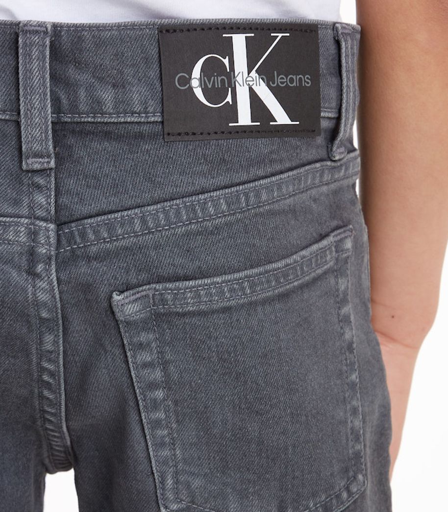 Calvin Klein  - Boys -  Grey Dark Overdyed Dad Fit Jeans - Image 3