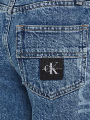 Calvin Klein - Mid Rise Straight Logo Jeans - Image 4