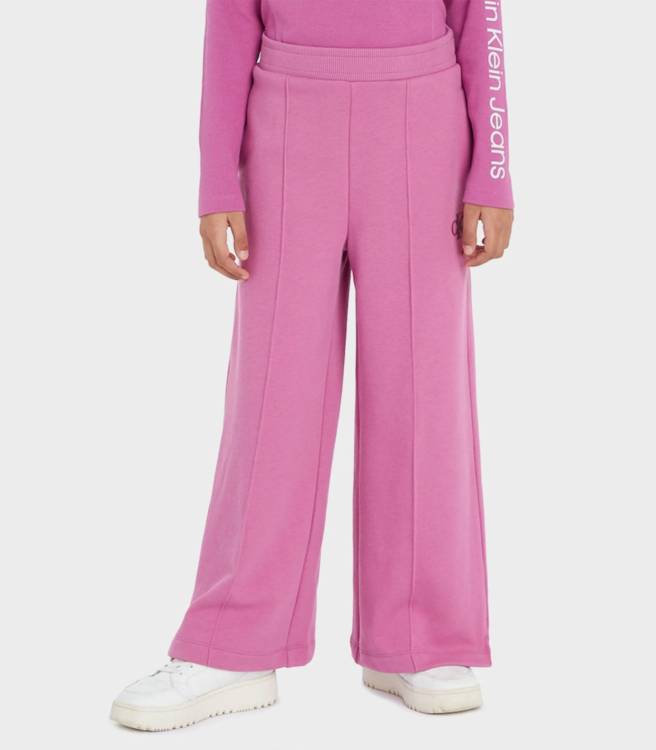 Calvin Klein  - Girls -  Organic Cotton Overprint Joggers Relaxed Fit - Image 16