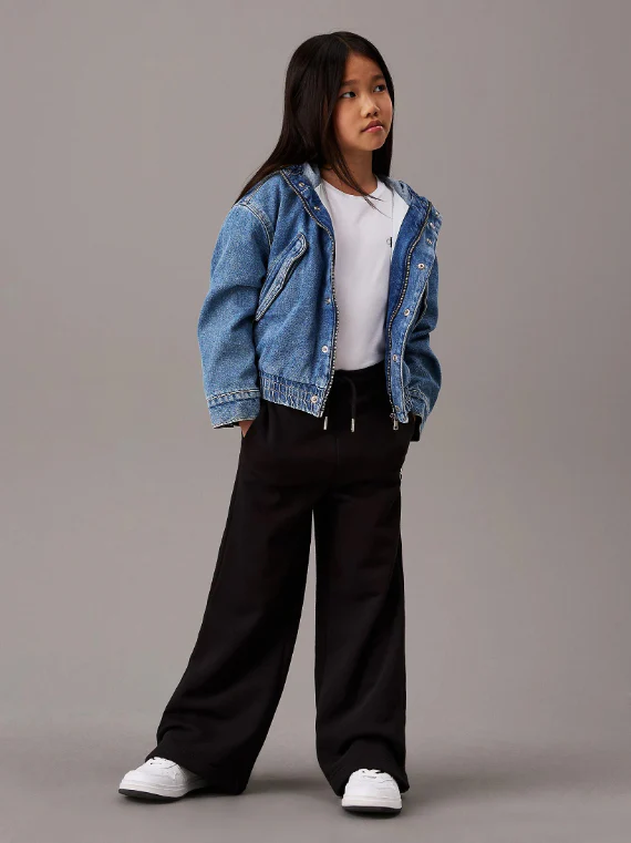 Calvin Klein  - Girls -  Organic Cotton Overprint Joggers Relaxed Fit - Image 3