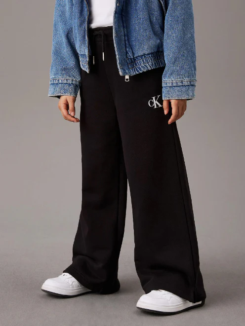 Calvin Klein  - Girls -  Organic Cotton Overprint Joggers Relaxed Fit - Image 6