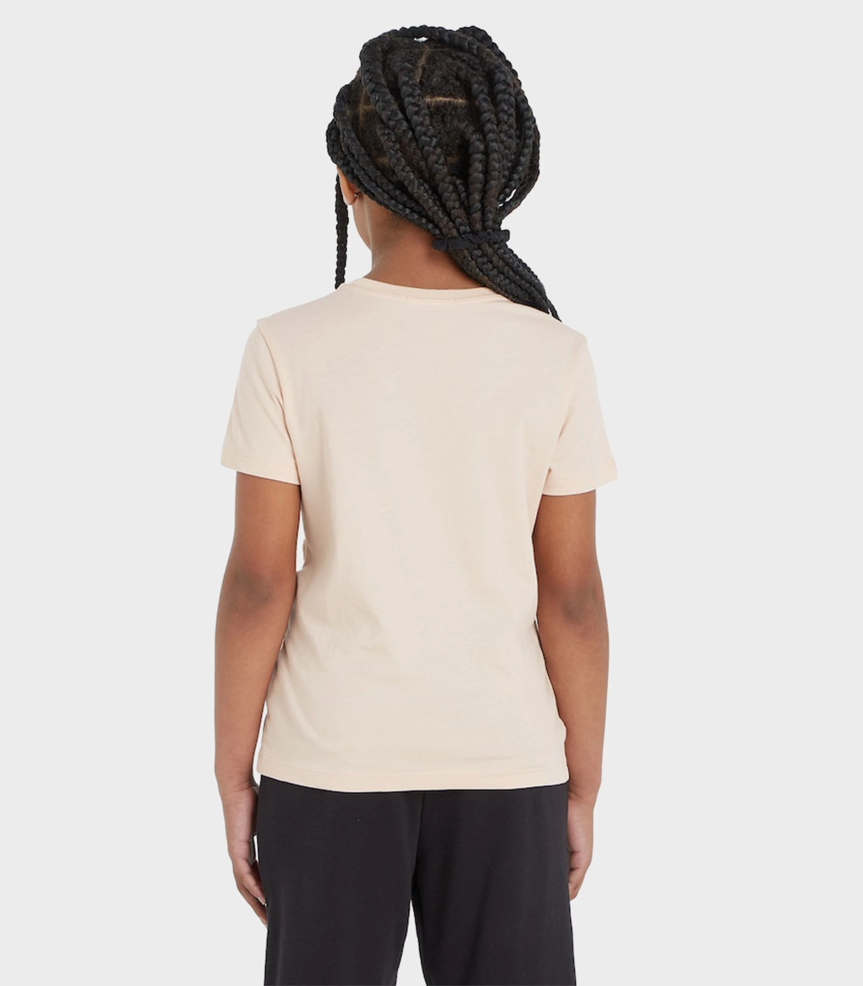 Calvin Klein  - Girls -  Layered Monogram Boxy Logo T - Shirt - Image 3