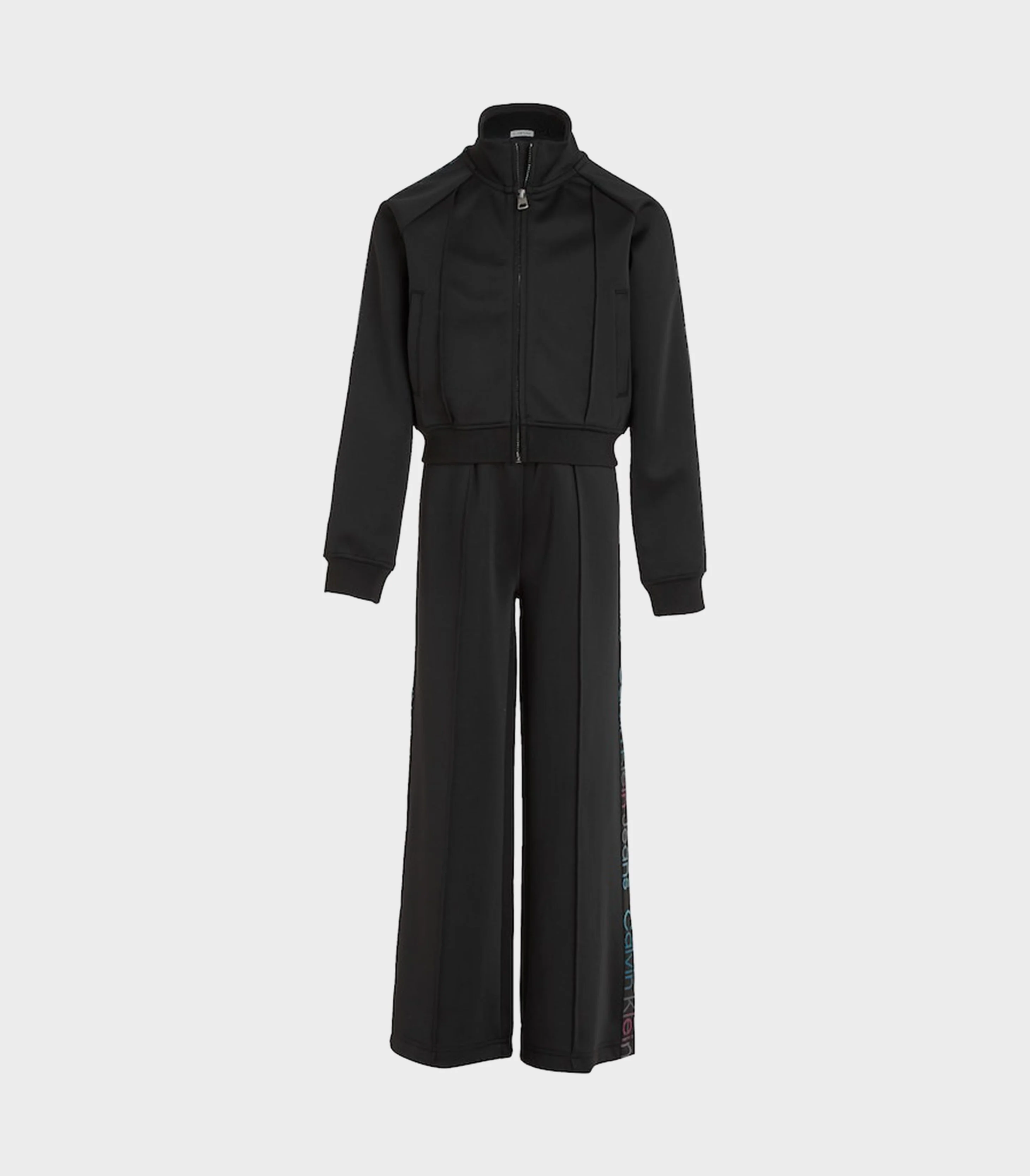 Calvin Klein  - Girls -  Sporty Tape Track Suit Set - Image 2