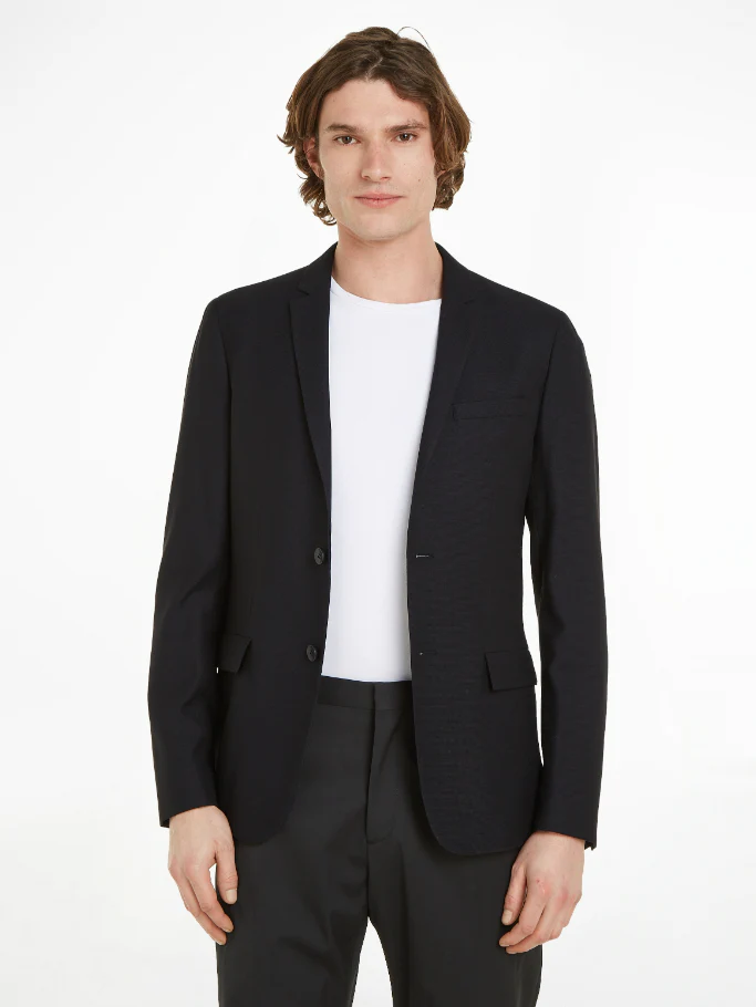 Calvin Klein - Men's Wool Single Breasted Blazer - Image 3