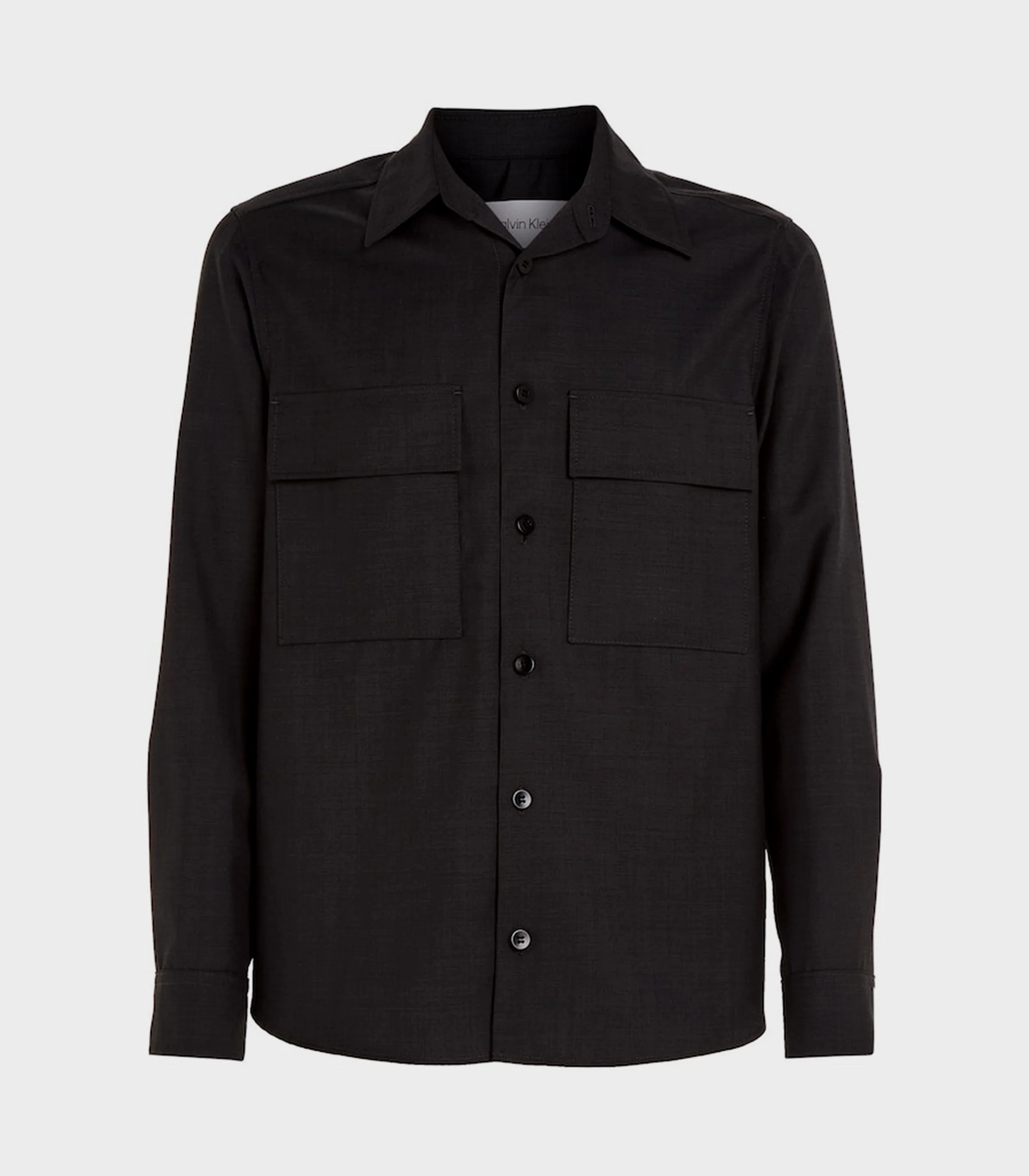 Calvin Klein - Men's Super 100 Broken Twill Overshirt - Image 2