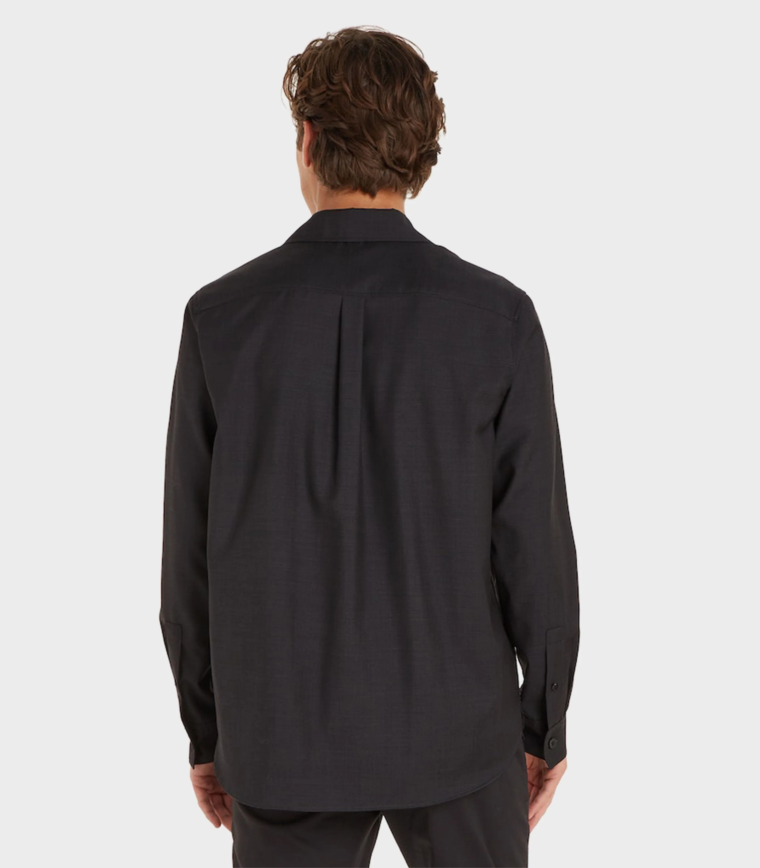 Calvin Klein - Men's Super 100 Broken Twill Overshirt - Image 6