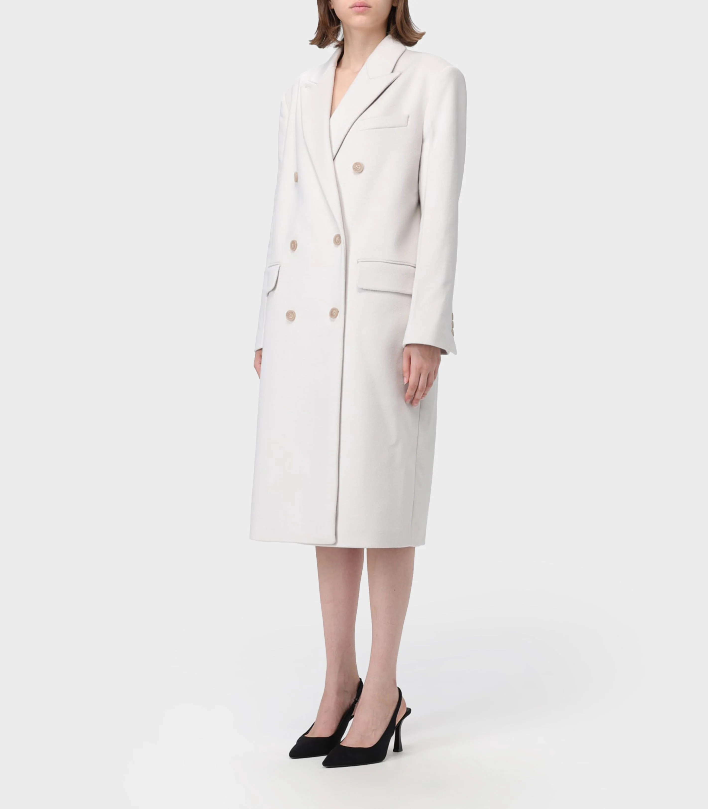 Calvin Klein - Double-Breasted Wool-Blend Coat Regular Fit - Image 3