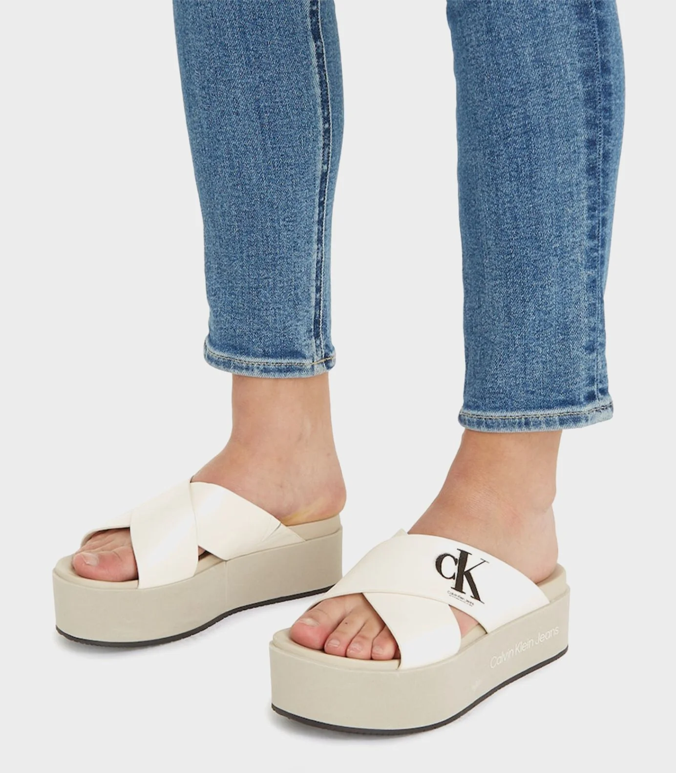 Calvin Klein - Flatform Women Crissx Slides - Image 4