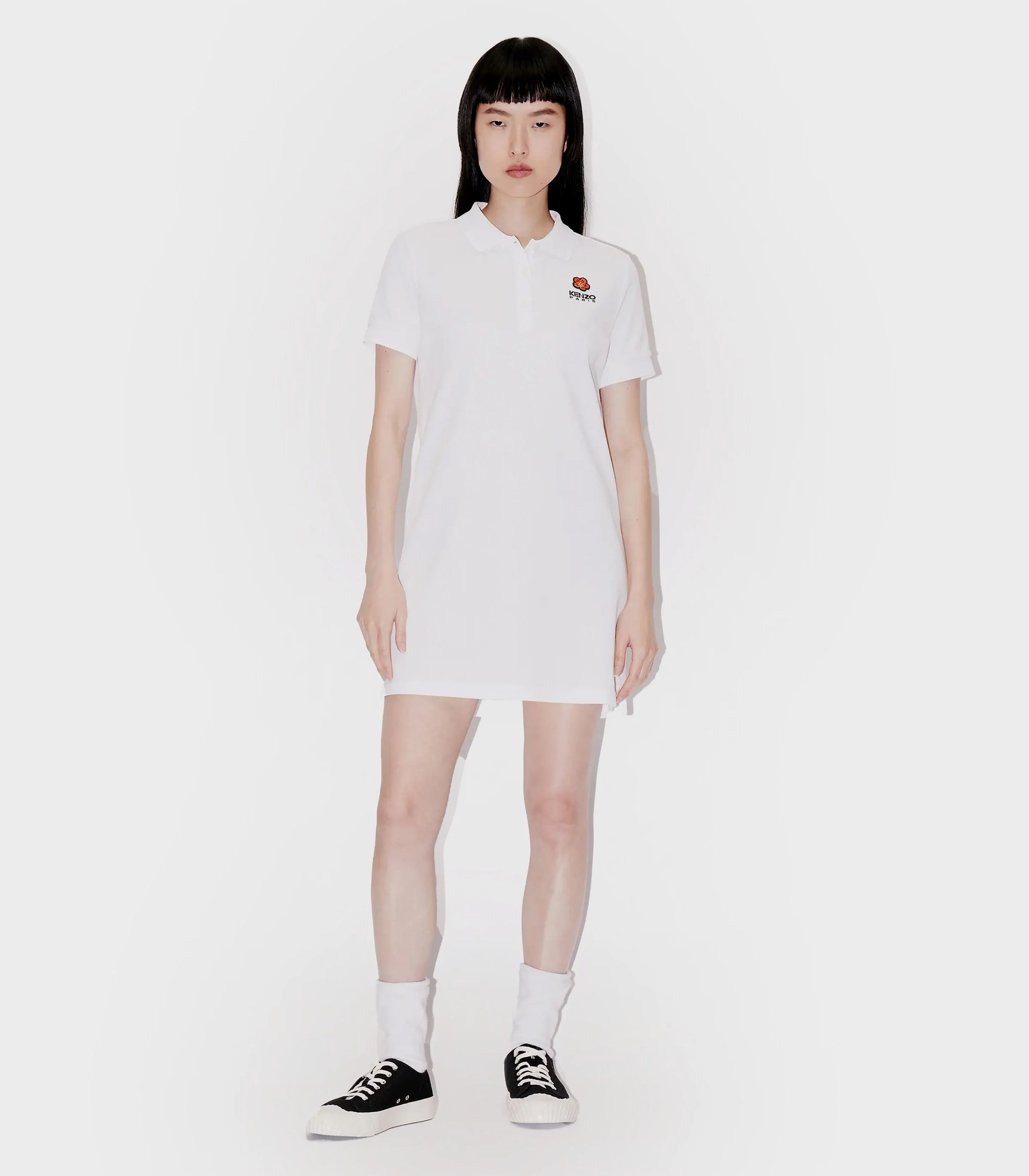Kenzo - Boke Flower Crest' Embroidered Polo Dress - Image 8