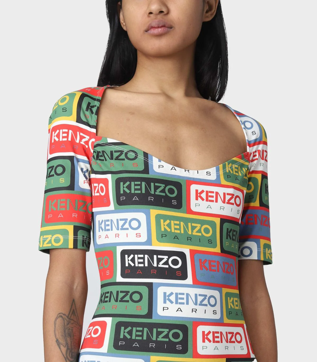 Kenzo -Logo-Print Minidress - Image 3