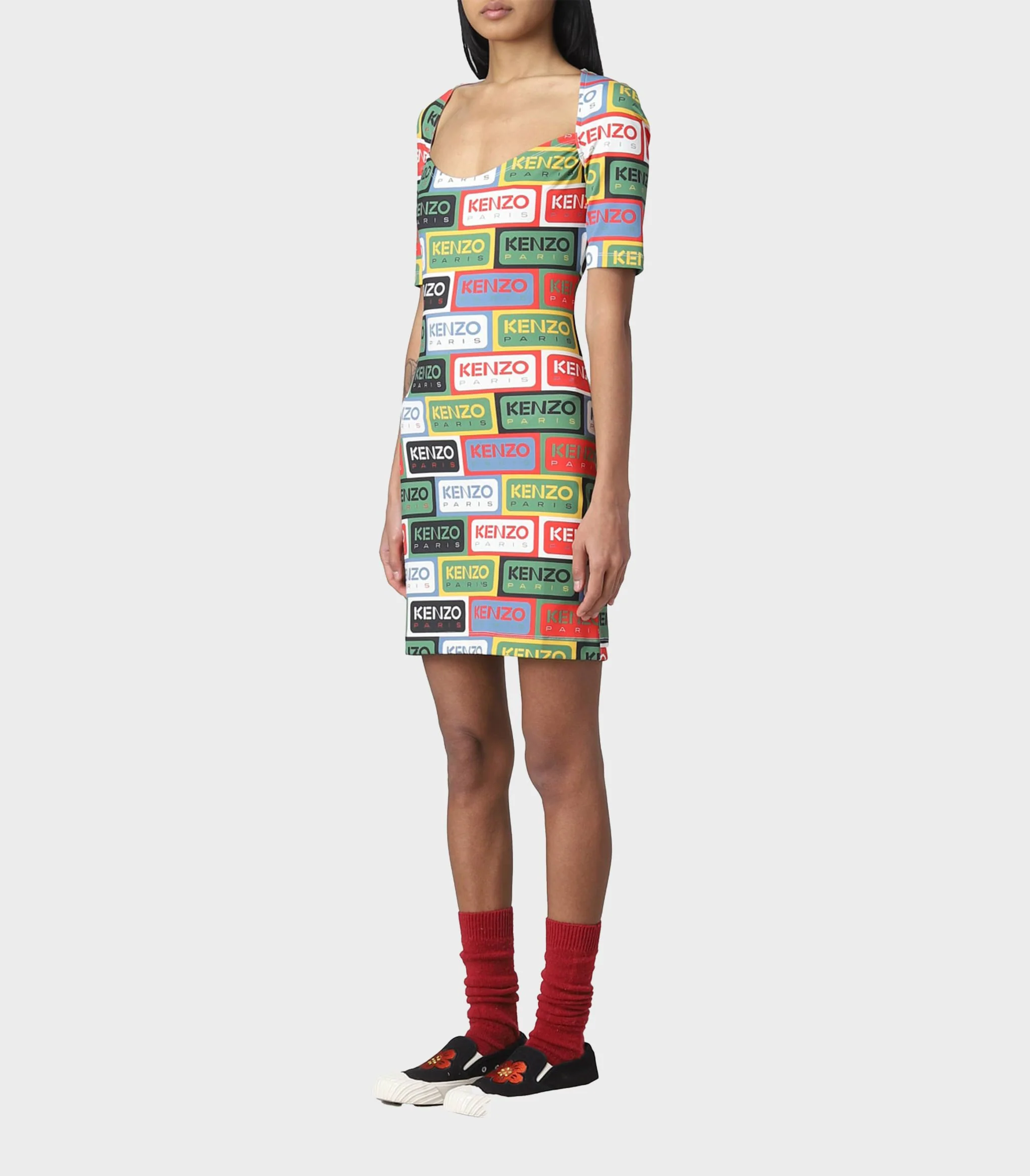Kenzo -Logo-Print Minidress - Image 4