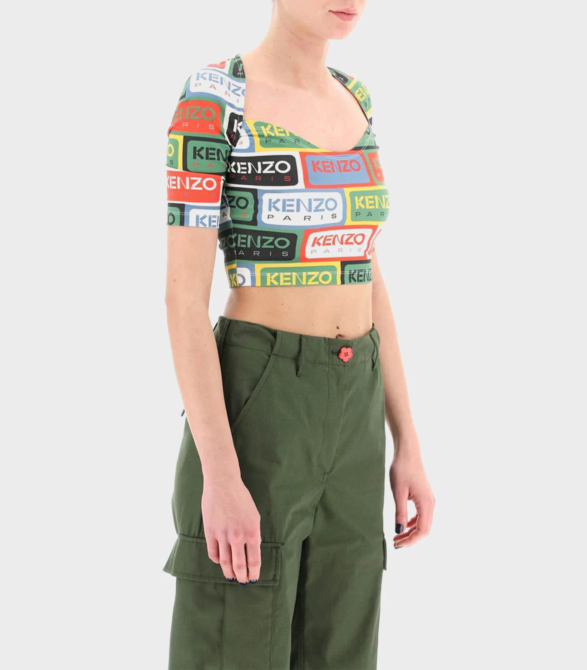 Kenzo - Logo-Print Crop Top - Image 3