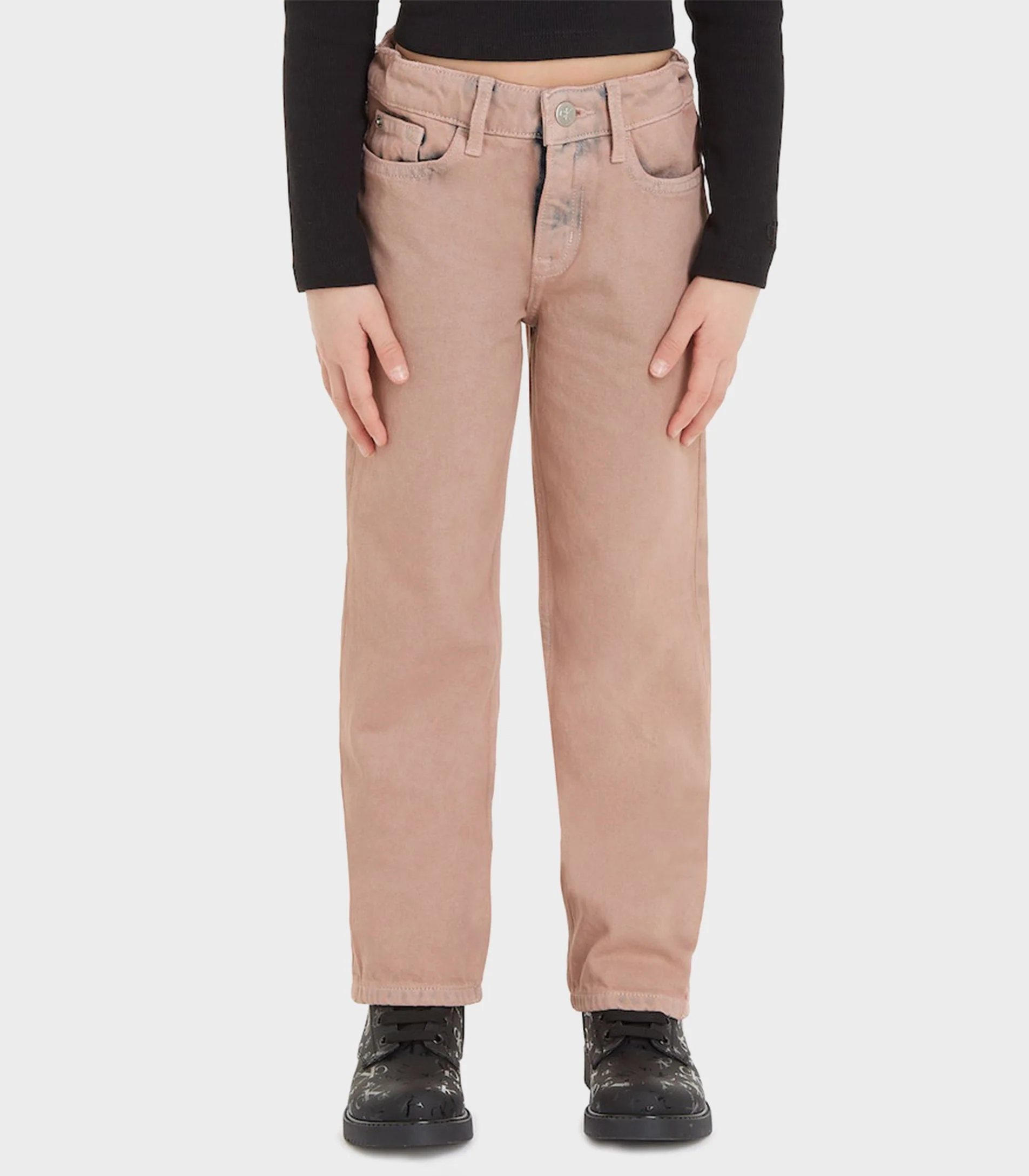 Calvin Klein  - Girls -  Straight Overdye Pants - Image 3