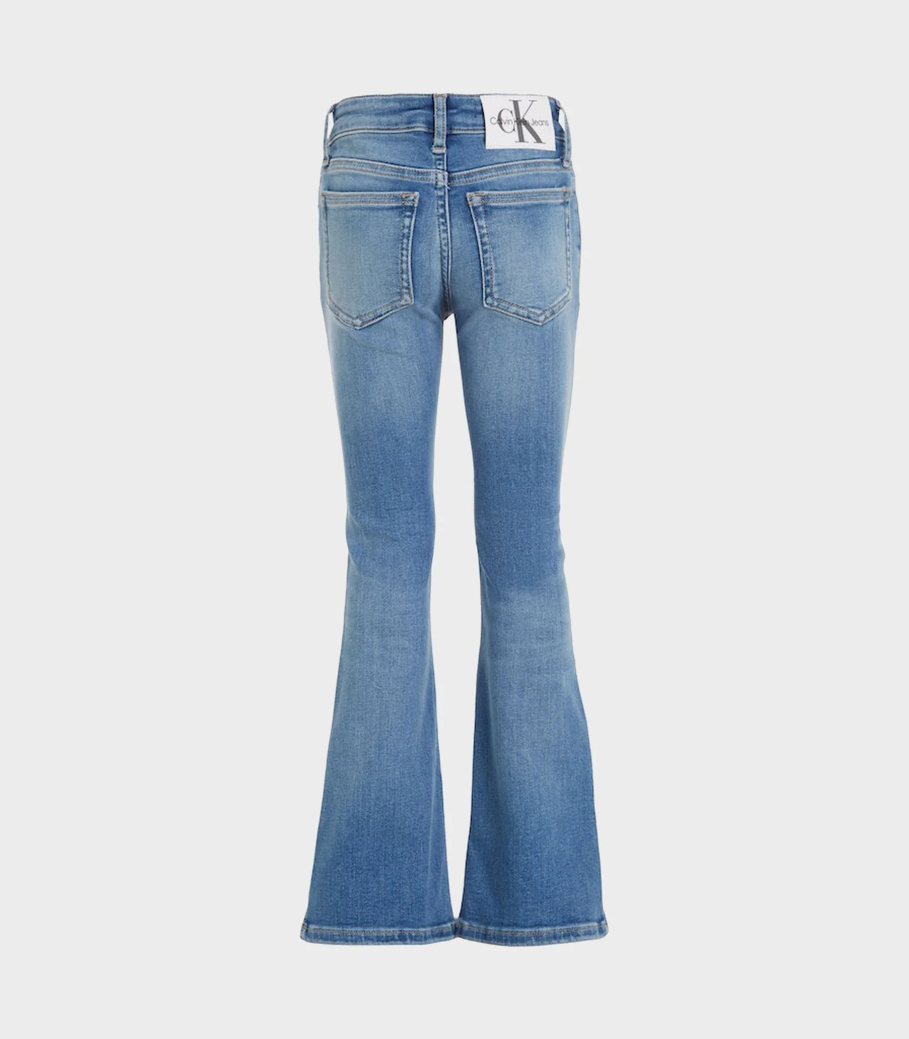 Calvin Klein  - Girls -  Flare Split Visual Jeans - Image 3