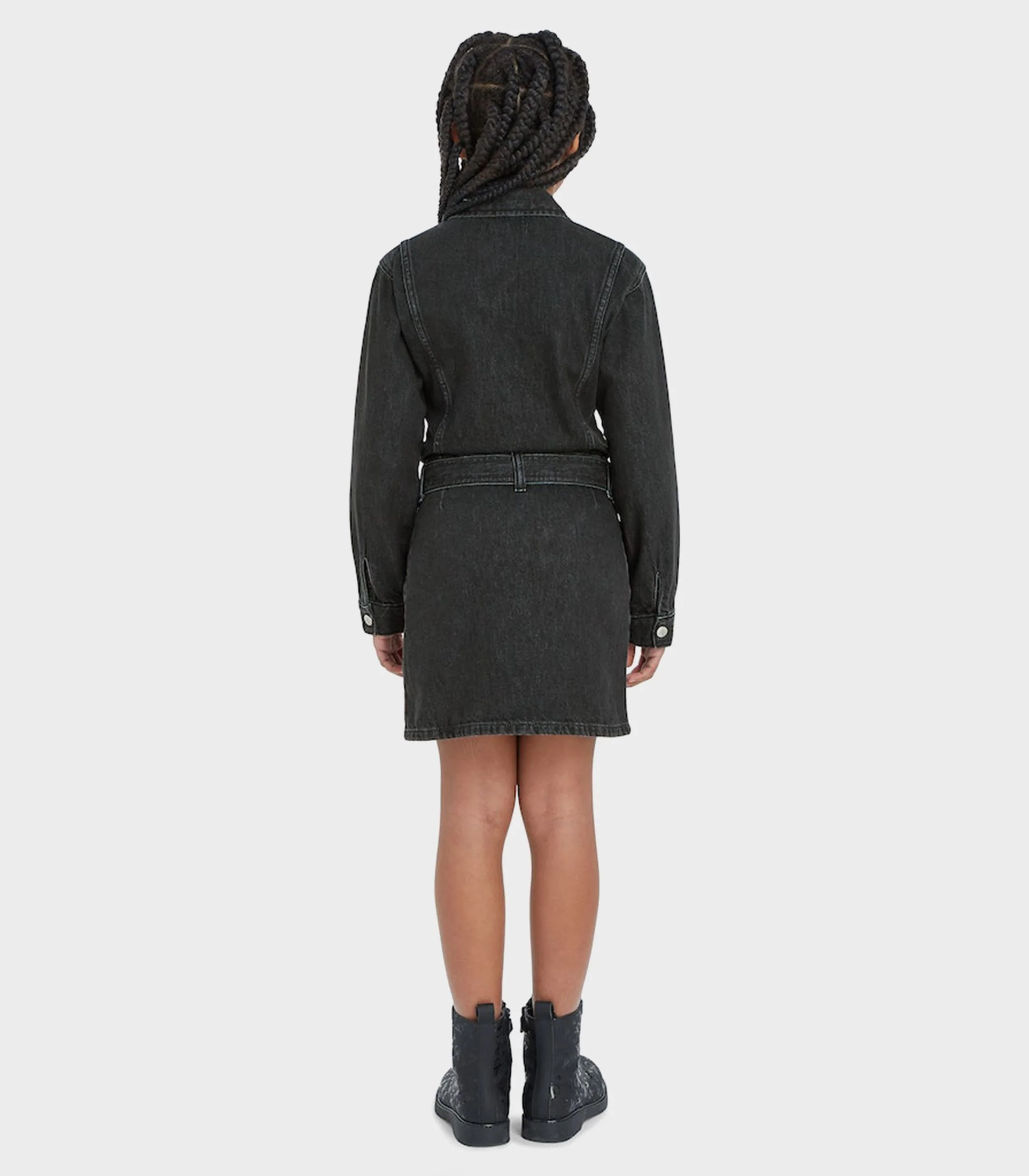Calvin Klein  - Girls -  Long Sleeve Denim Dress - Image 5