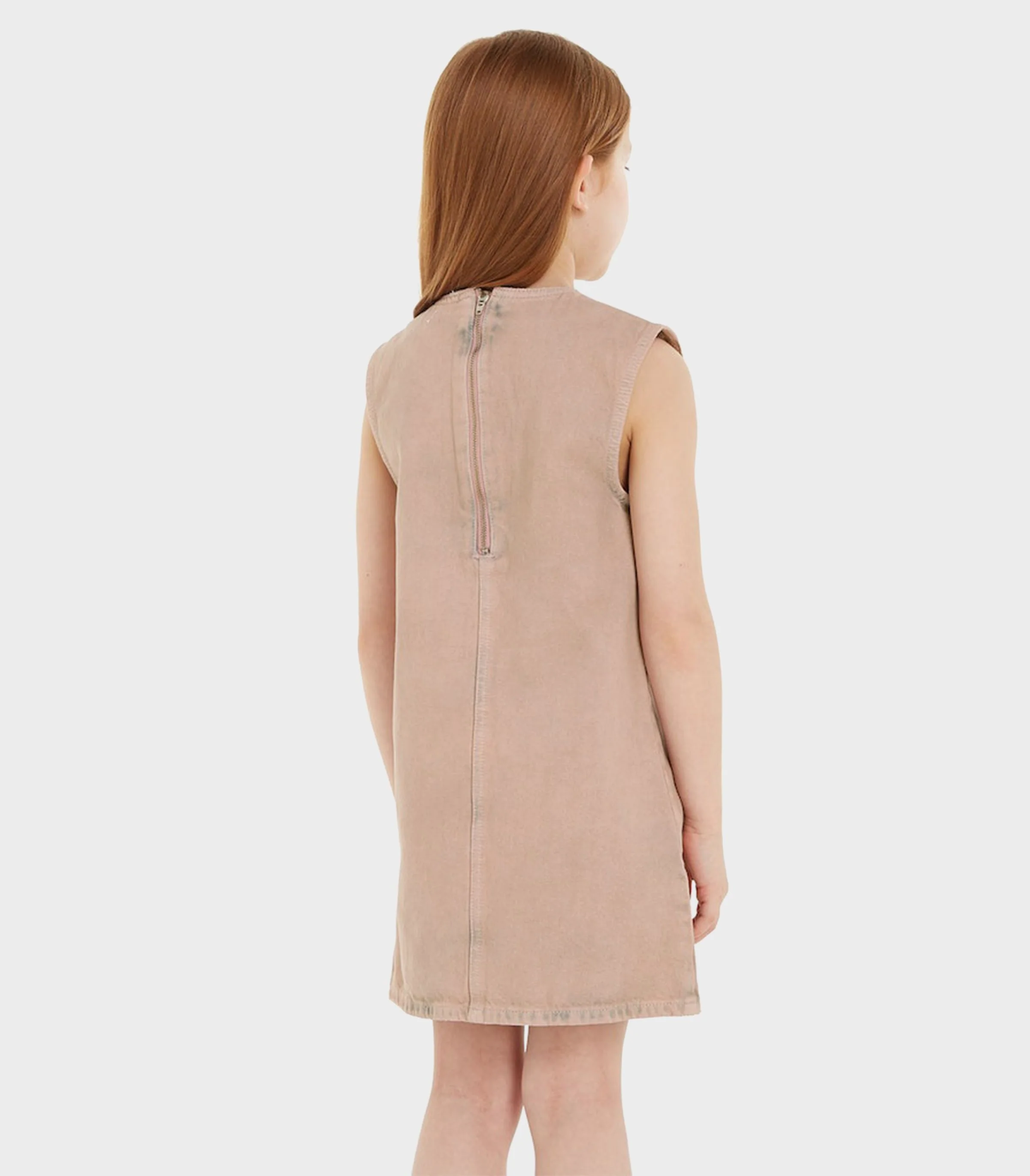 Calvin Klein  - Girls -  Pinafore Dress Overdye - Image 3