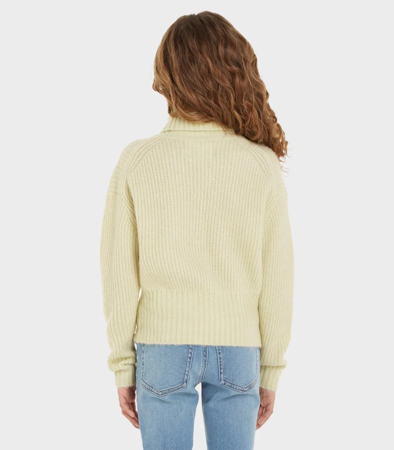 Calvin Klein  - Girls -  Cropped Rollneck Sweater - Image 3