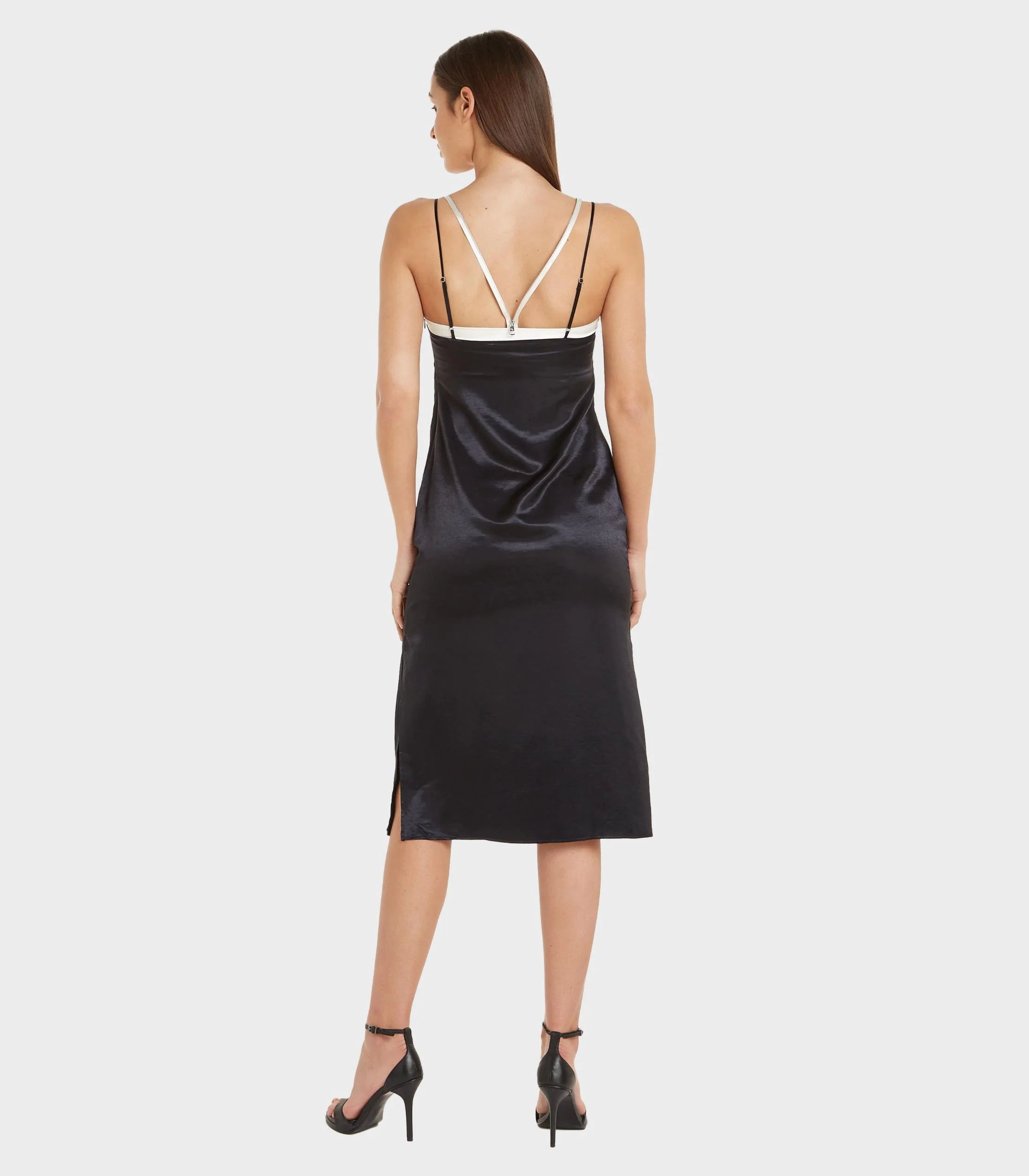 Calvin Klein Jeans - Zipped Back Midi Slip Dress - Image 3
