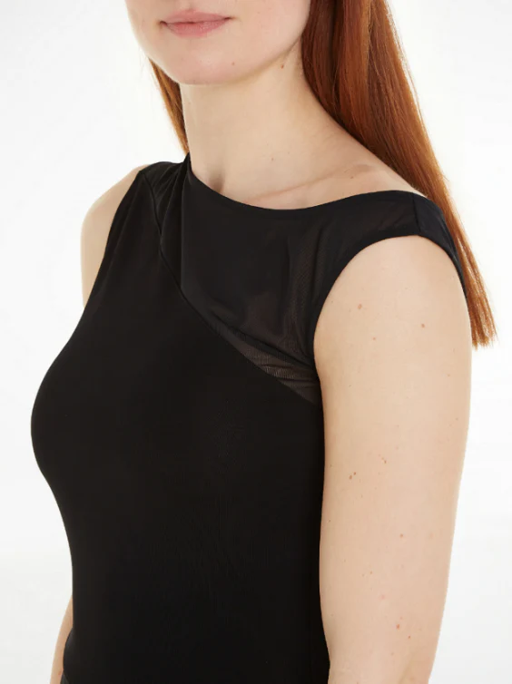 Calvin Klein - Women's Fluid Jersey Panel Midi Dress - Image 4
