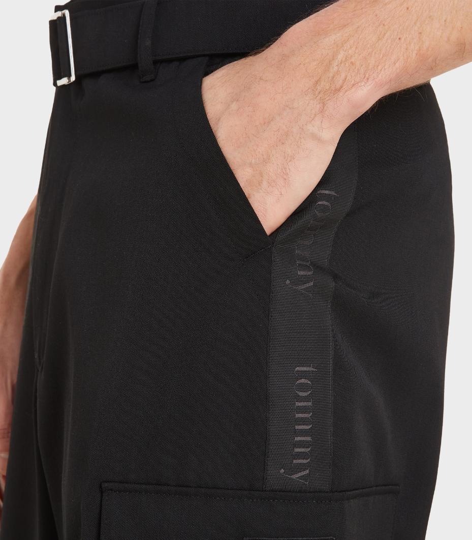 Tommy Hilfiger Jeans - Wide Leg Belted Cargo Trousers - Image 18