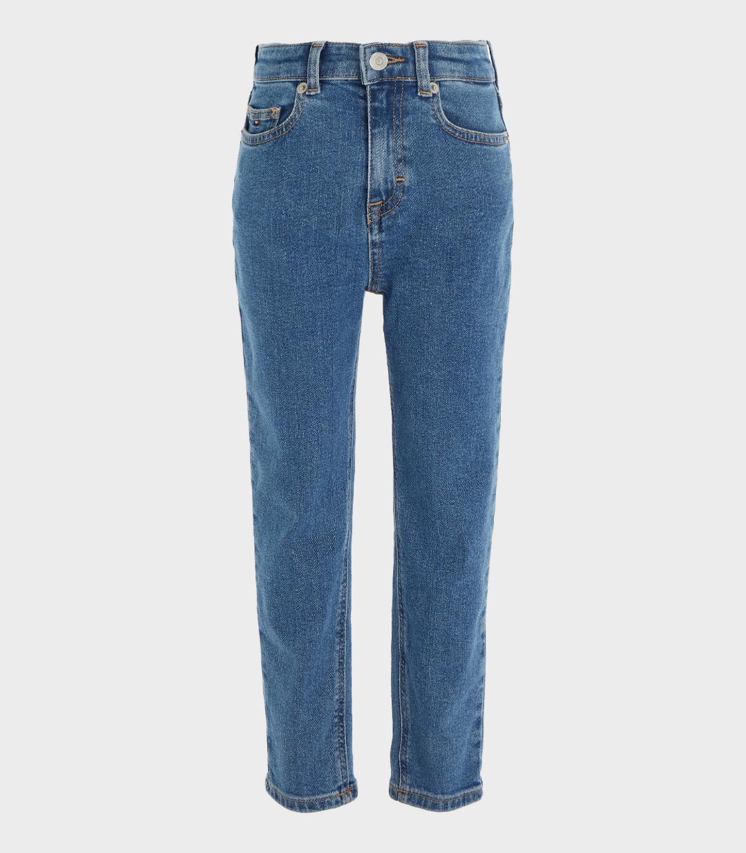 Tommy Hilfiger  - Girls -  High Rise Tapered Jeans - Image 2