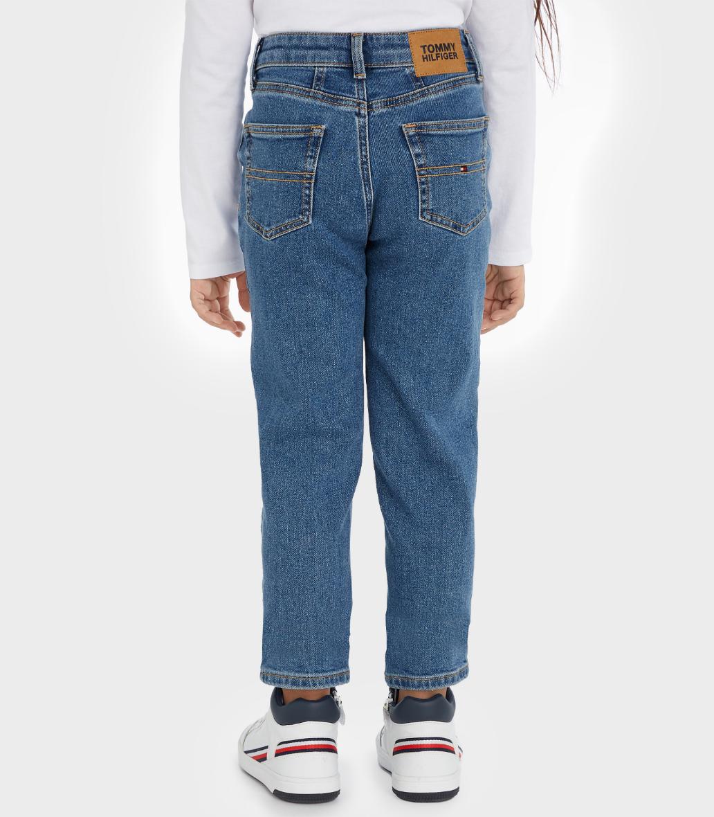 Tommy Hilfiger  - Girls -  High Rise Tapered Jeans - Image 4