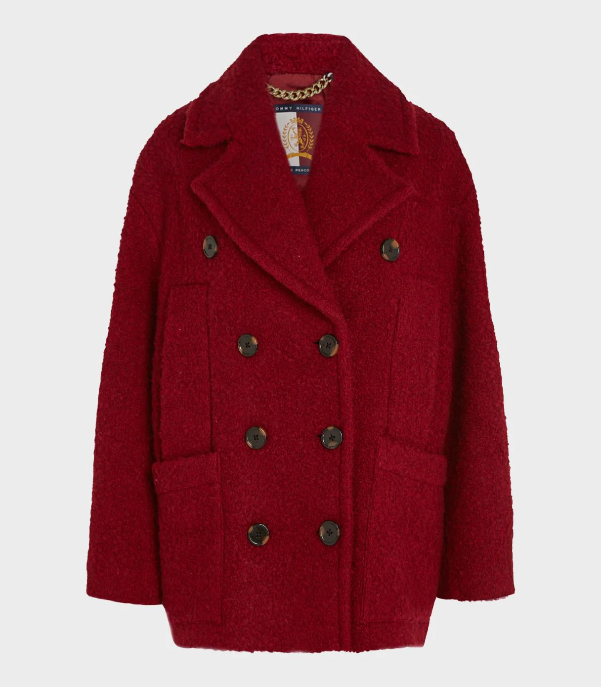 Tommy Hilfiger -  Textured Wool Peacoat - Image 2