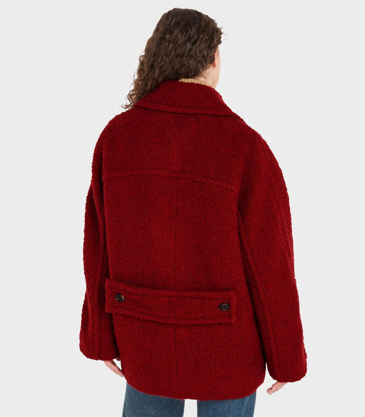 Tommy Hilfiger -  Textured Wool Peacoat - Image 3