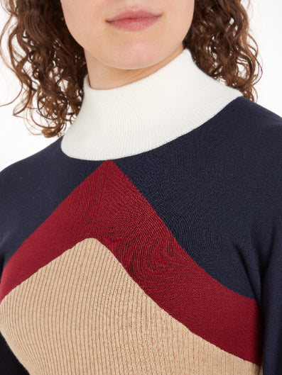 Tommy Hilfiger - Argyle Fitted Sweater Dress - Image 3
