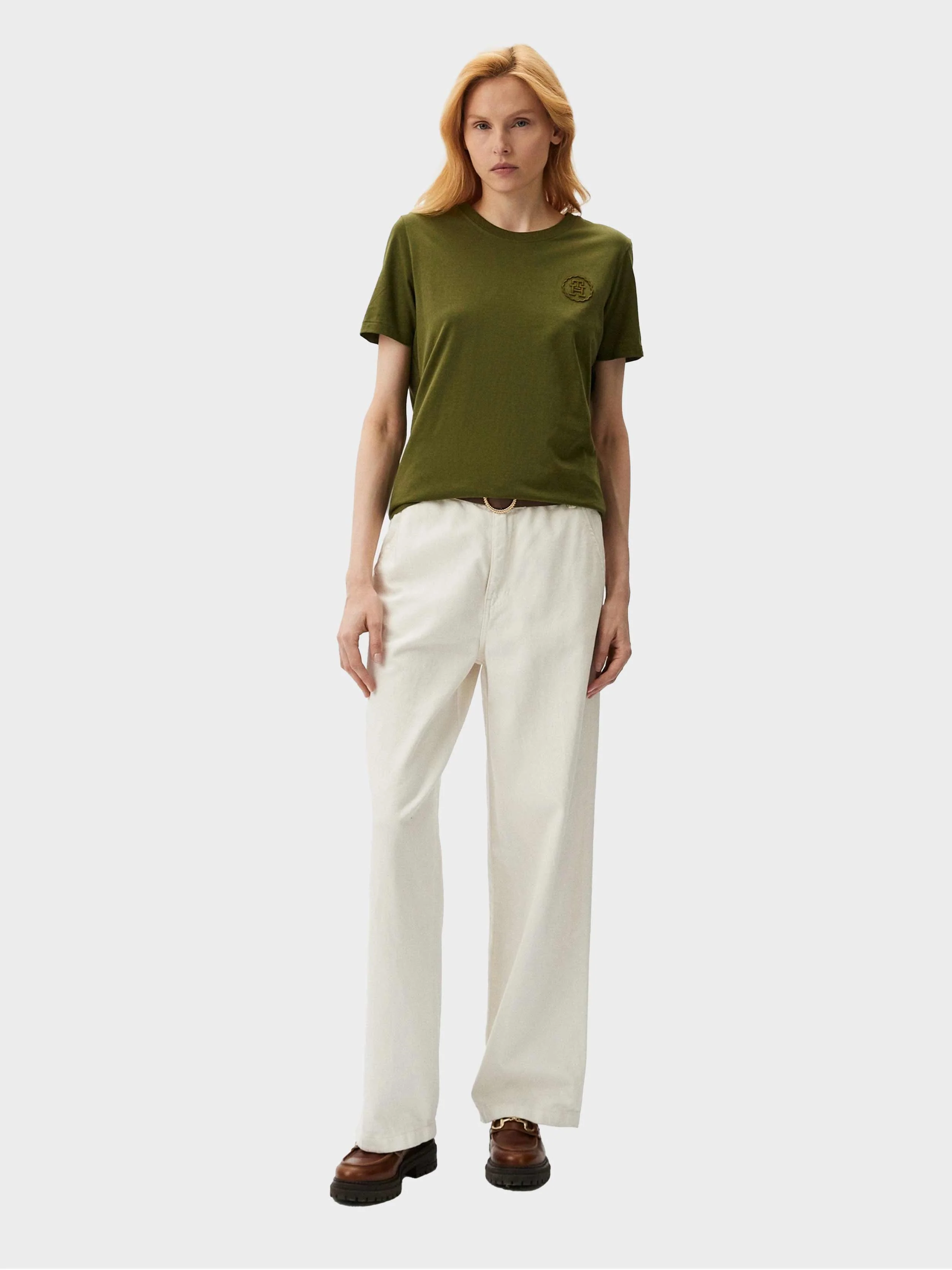 Tommy Hilfiger - Women's Modern Tonal Logo Embroidery T-Shirt - Image 17