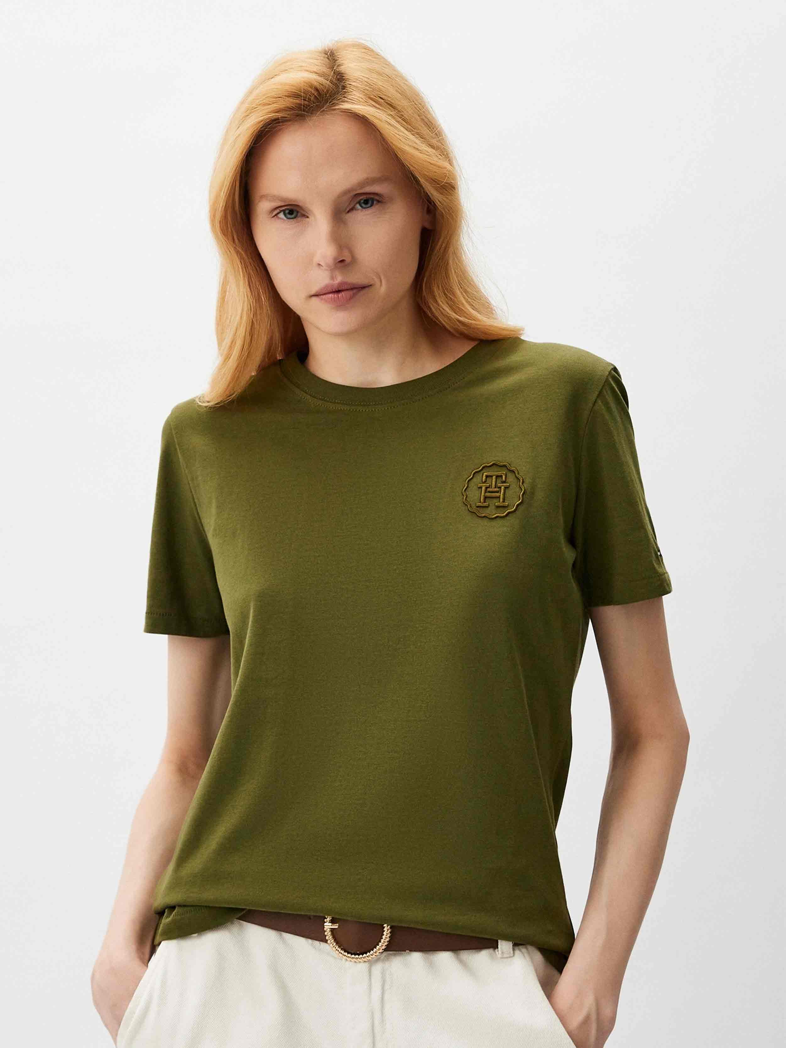 Tommy Hilfiger - Women's Modern Tonal Logo Embroidery T-Shirt - Image 18
