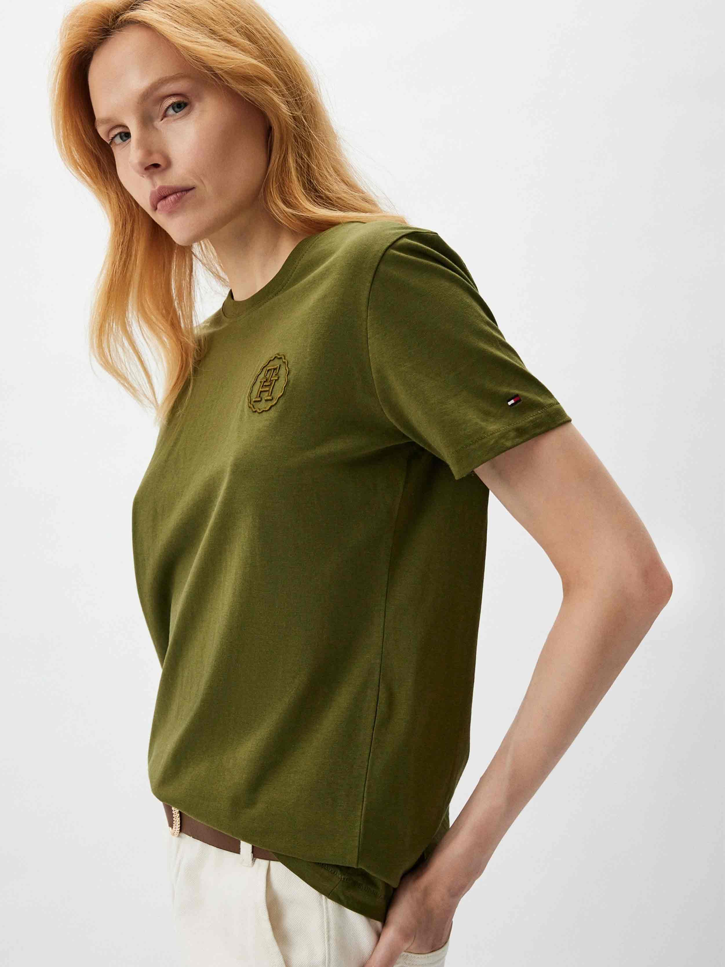 Tommy Hilfiger - Women's Modern Tonal Logo Embroidery T-Shirt - Image 20