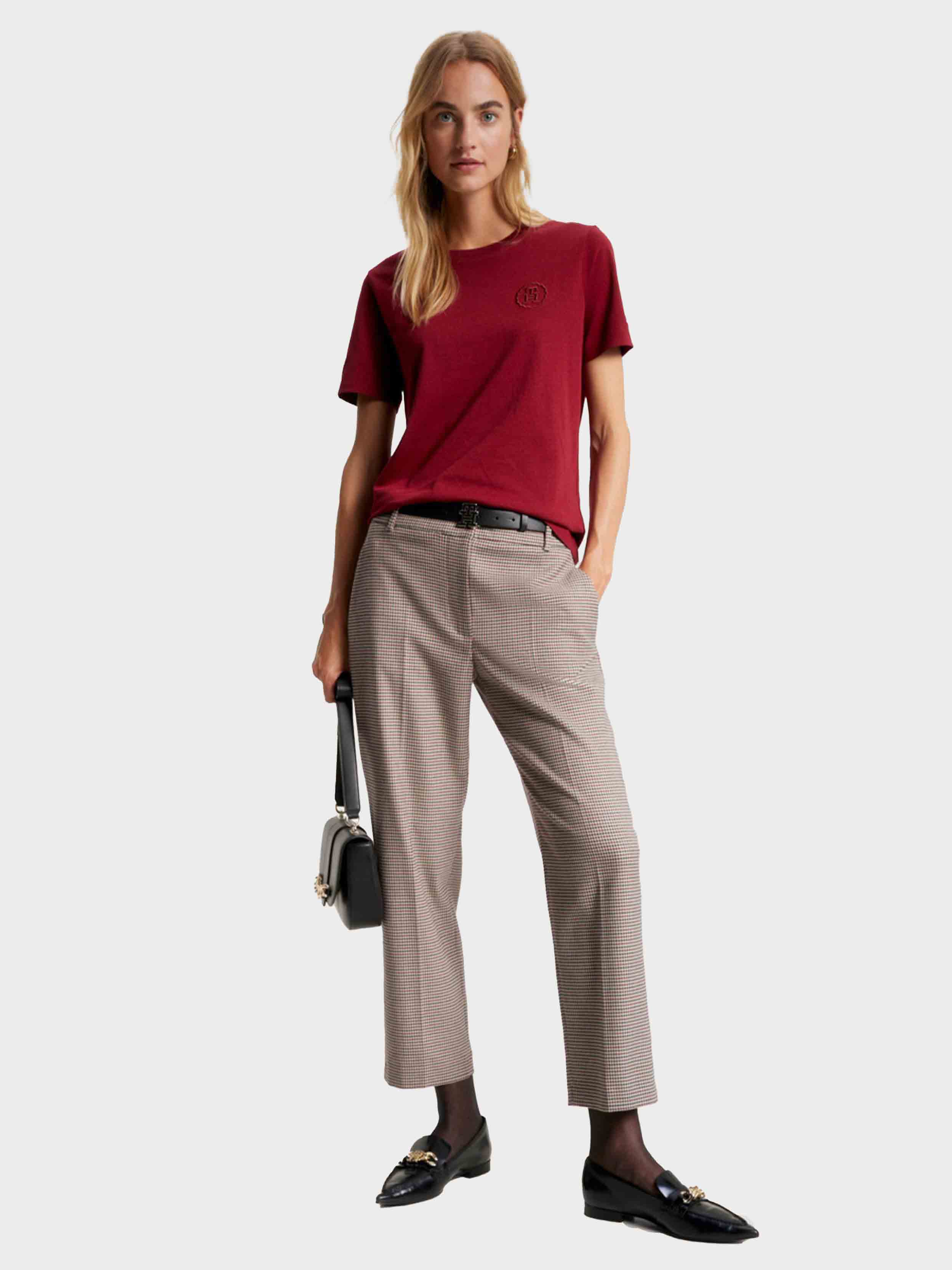 Tommy Hilfiger - Women's Modern Tonal Logo Embroidery T-Shirt - Image 25
