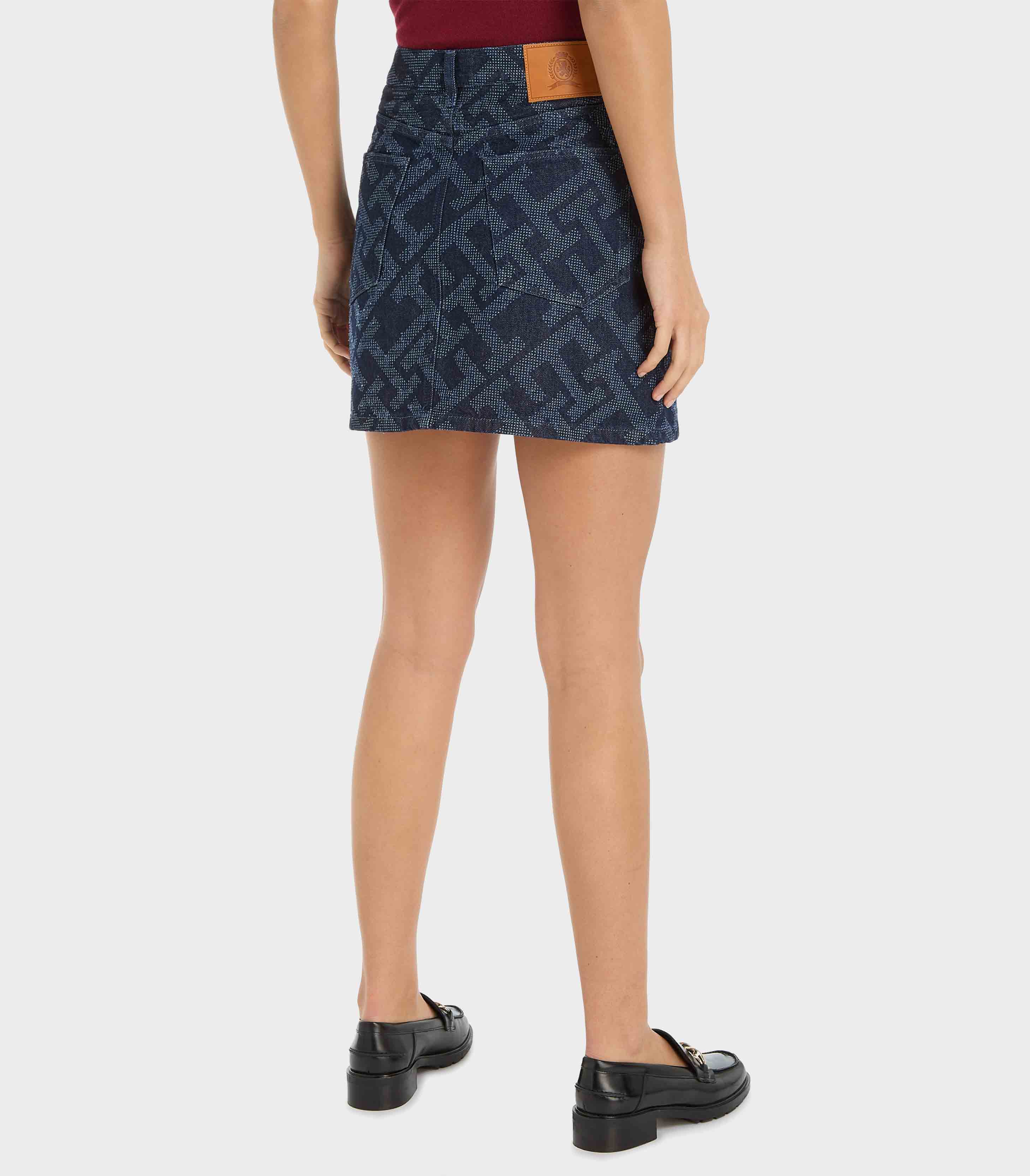 Tommy Hilfiger - Monogram Denim Skirt With Pattern‏ - Image 3